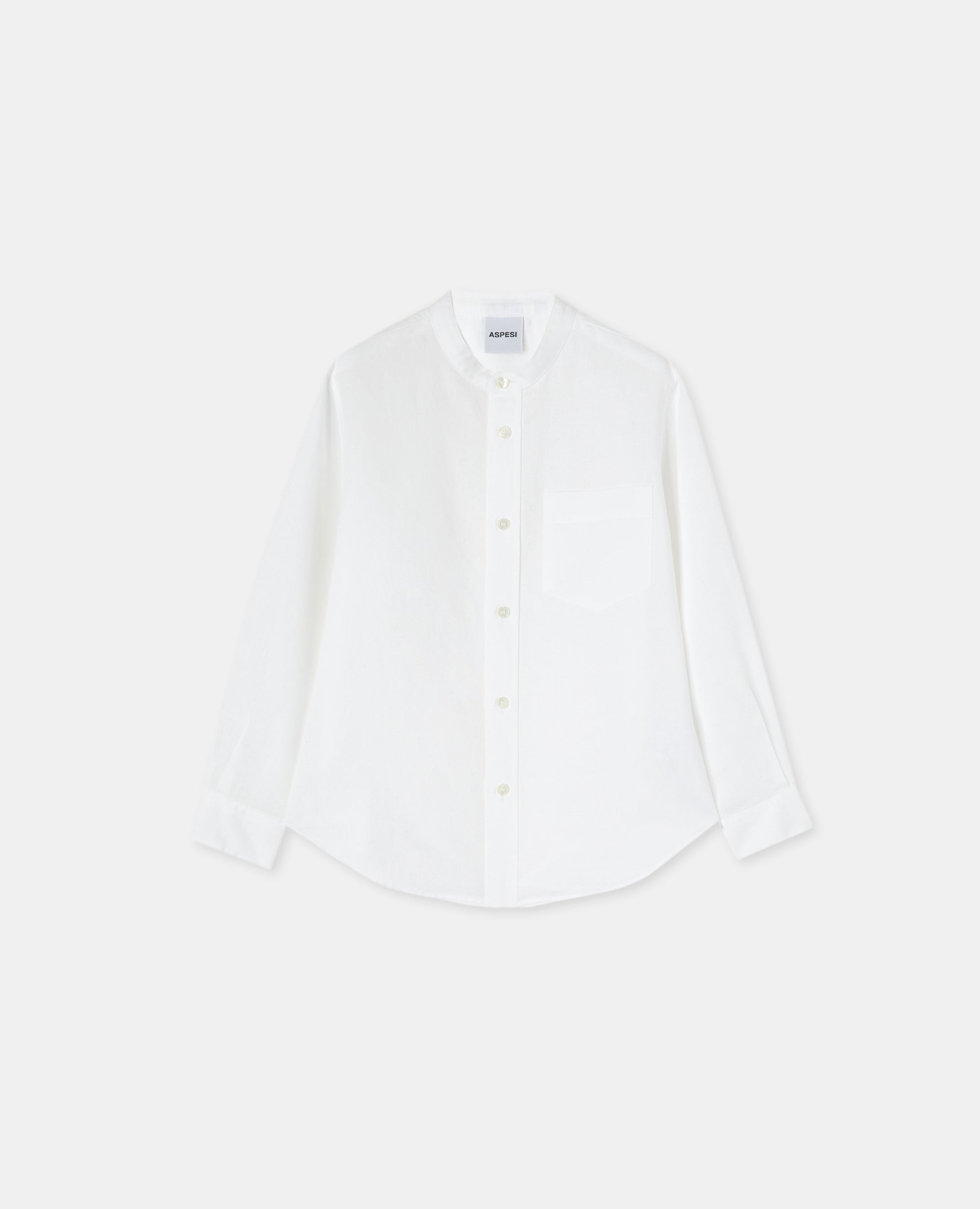 CAMICIA COLLO GURU-BIANCO-WHITE-BLANCO-WEISS-BLANC