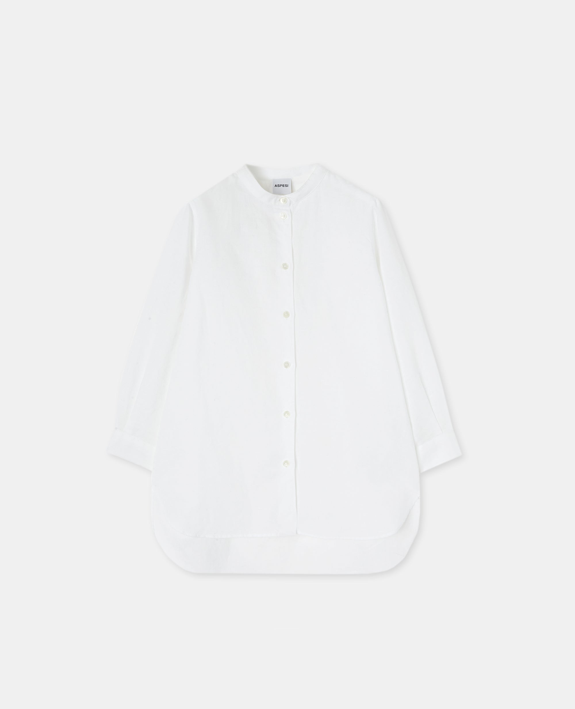 CAMICIA COREANA OVER-BIANCO-WHITE-BLANCO-WEISS-BLANC