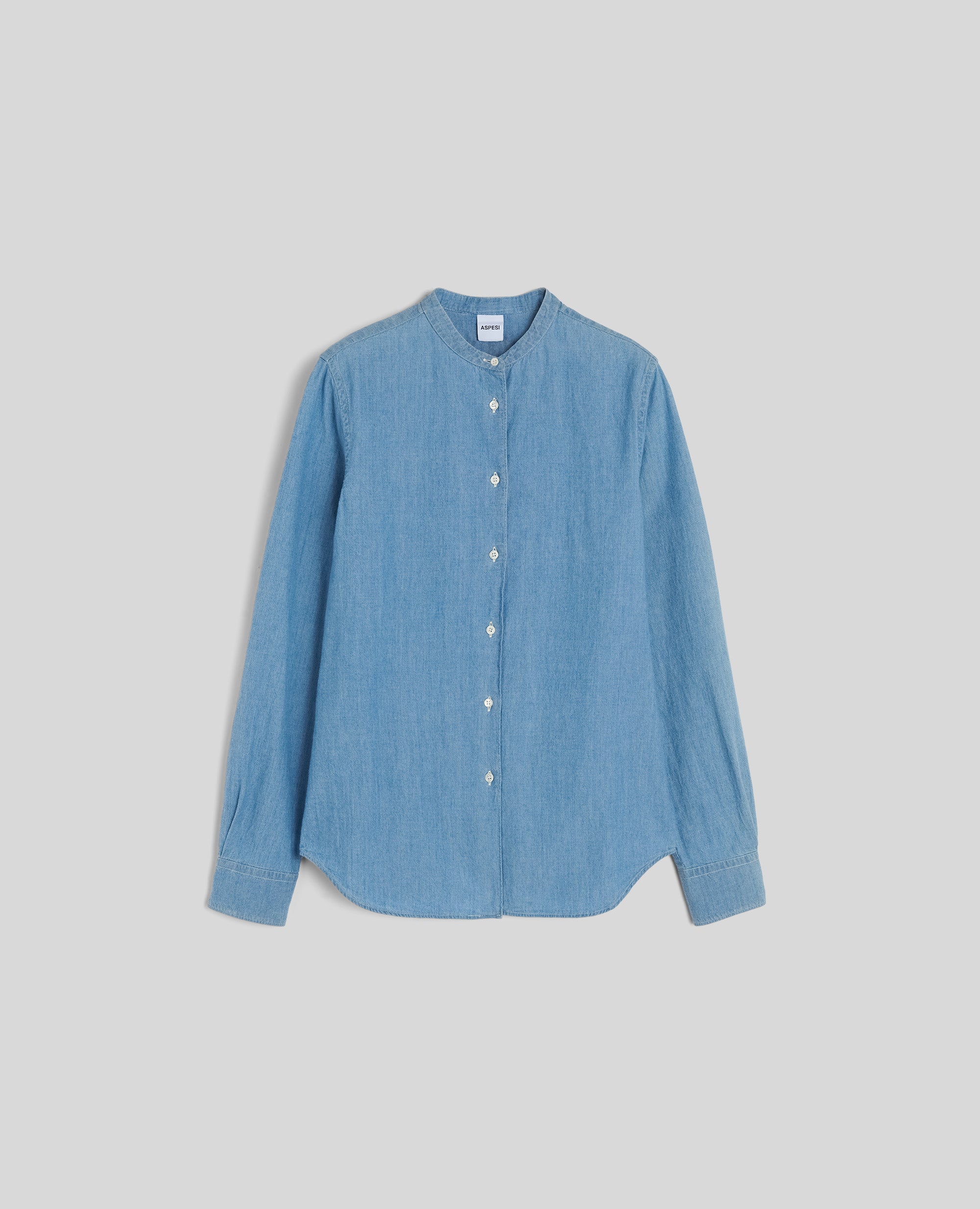 CAMICIA IN CHAMBRAY DI COTONE GIAPPONESE-DENIM CHIARO-LIGHT DENIM-DENIM CLARO-HELLES DENIM-DENIM CLAIR