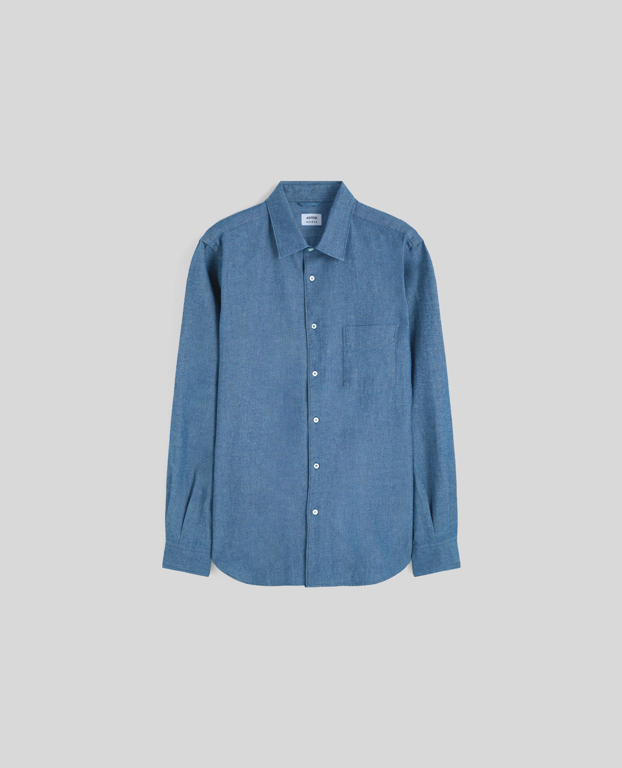 CAMICIA IN CHAMBRAY GIAPPONESE-DENIM CHIARO-LIGHT DENIM-DENIM CLARO-HELLES DENIM-DENIM CLAIR