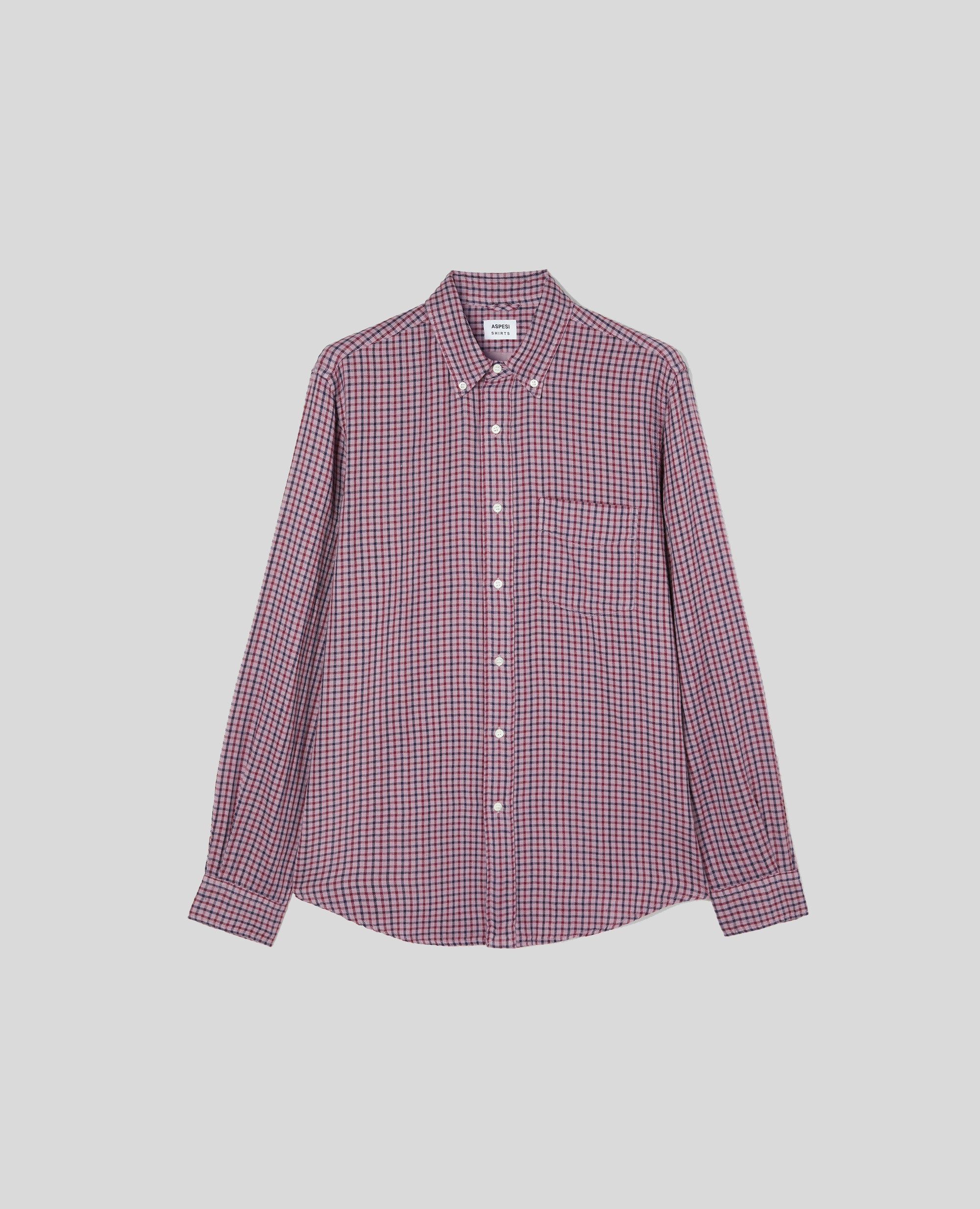 camicia in cotone madras-QUADRO LILLA-QUADRO LILLA-QUADRO LILLA-QUADRO LILLA-QUADRO LILLA