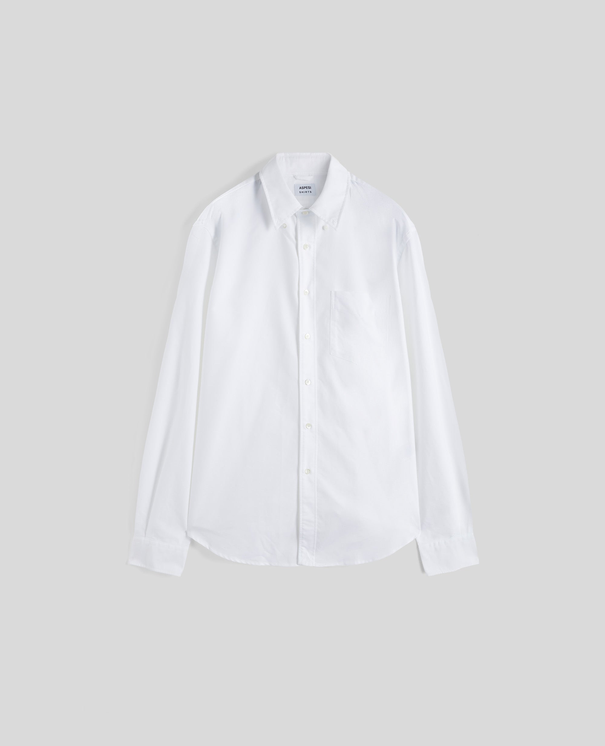 CAMICIA IN COTONE OXFORD CON COLLO BUTTON DOWN-BIANCO-WHITE-BLANCO-WEISS-BLANC