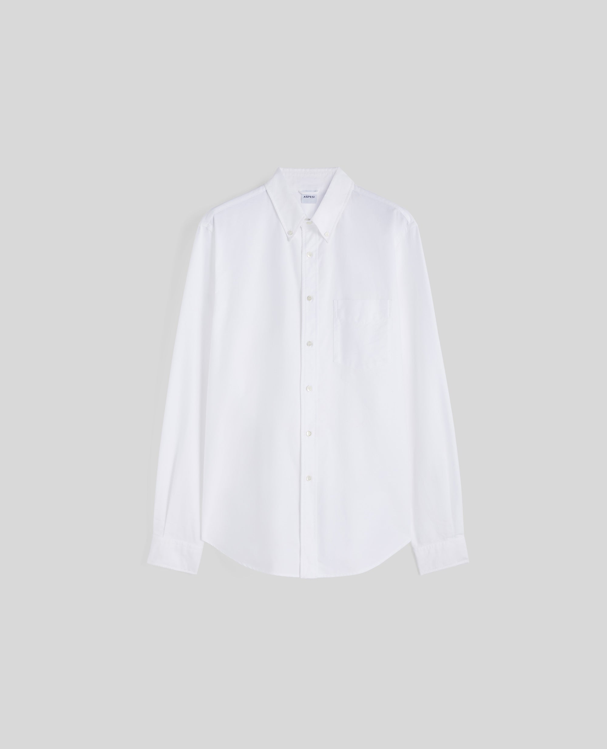 CAMICIA IN COTONE OXFORD CON COLLO BUTTON-DOWN-BIANCO-WHITE-BLANCO-WEISS-BLANC