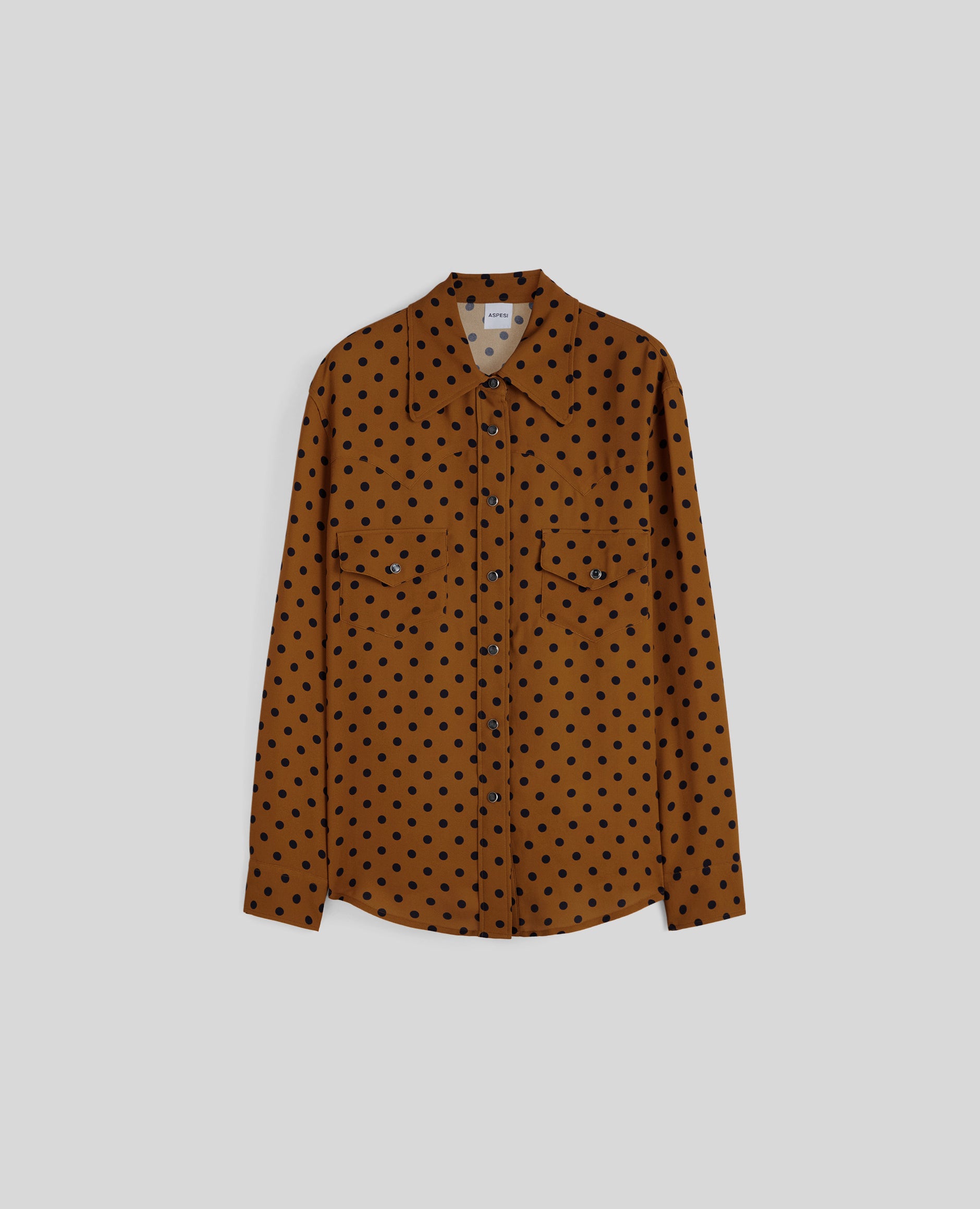 Orange polka dot shirt online