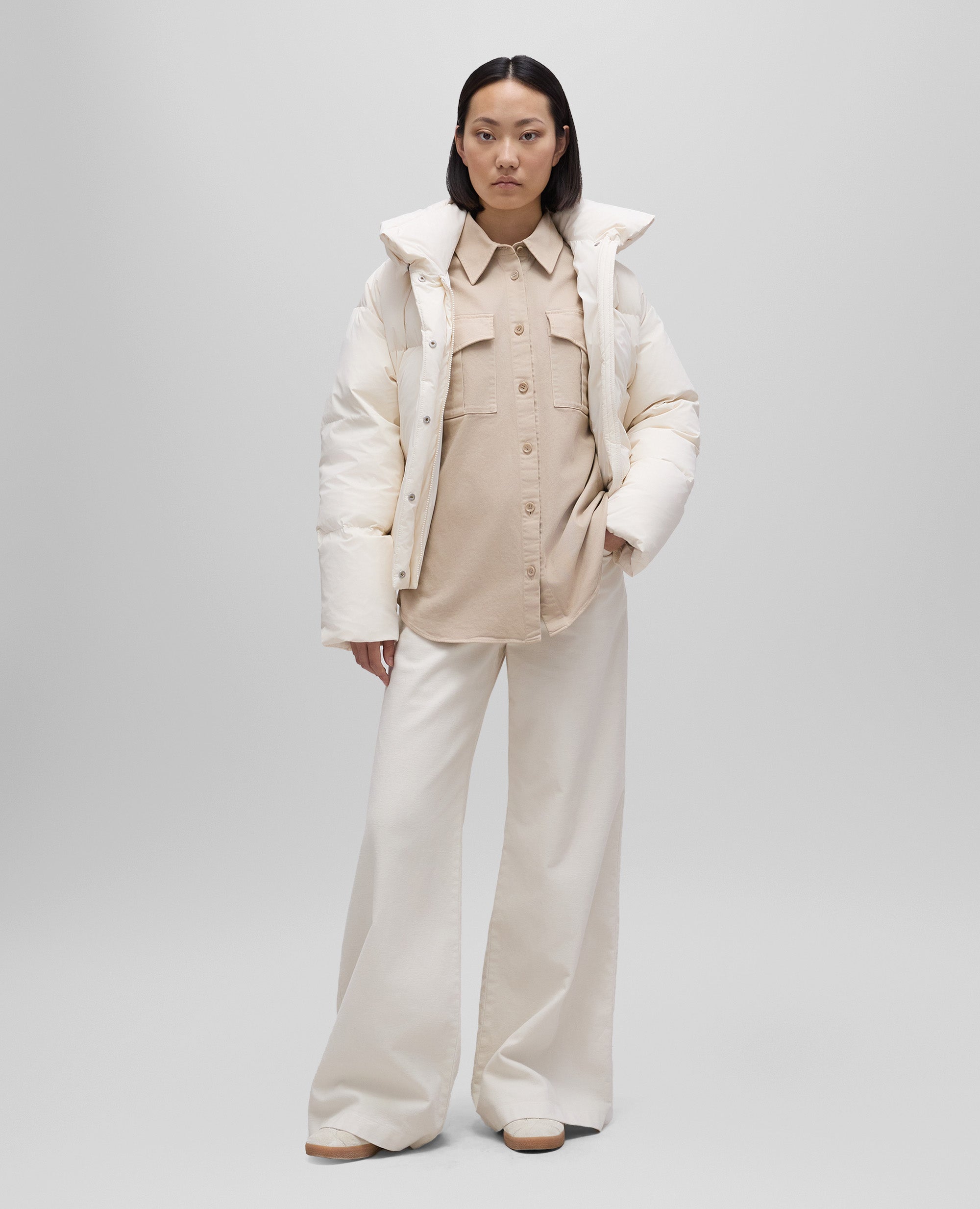 Stretch cotton gabardine shirt | Aspesi