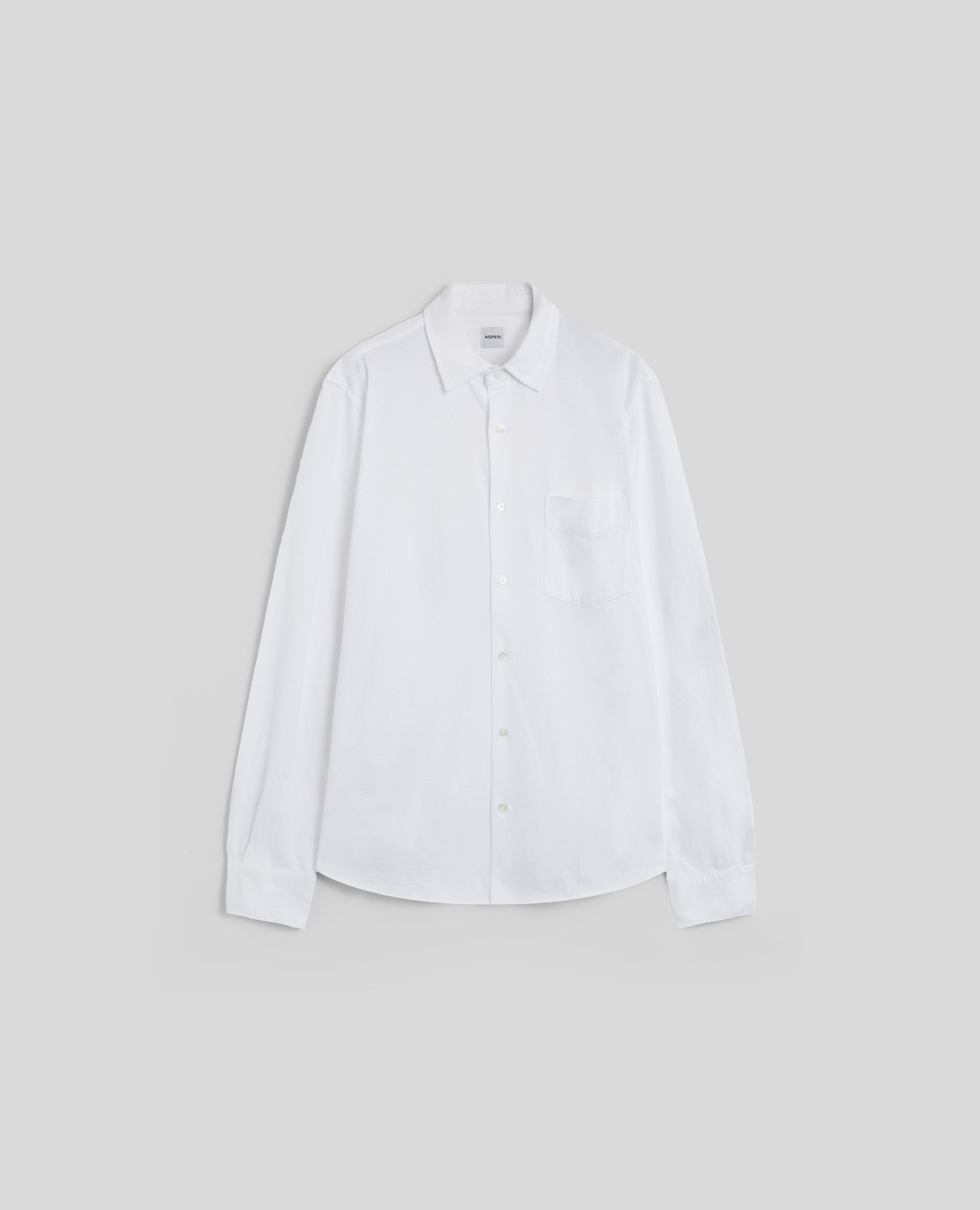 CAMICIA IN JERSEY VELLUTATO-BIANCO-WHITE-BLANCO-WEISS-BLANC