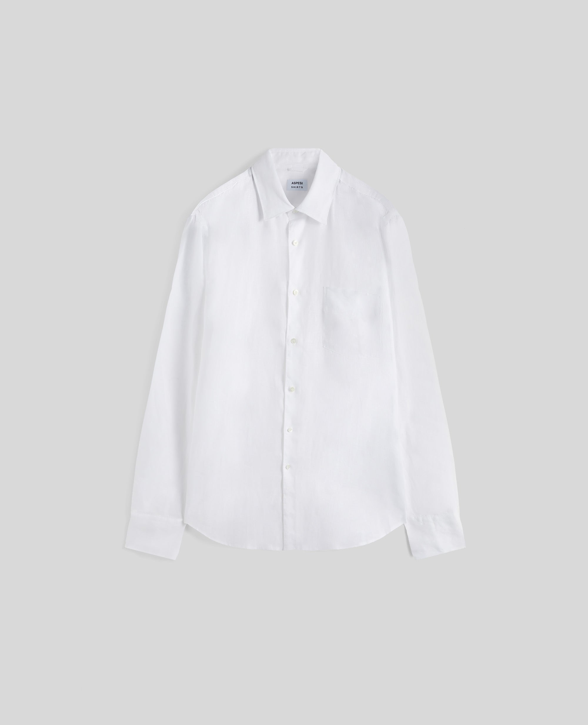 CAMICIA IN LINO-BIANCO-WHITE-BLANCO-WEISS-BLANC