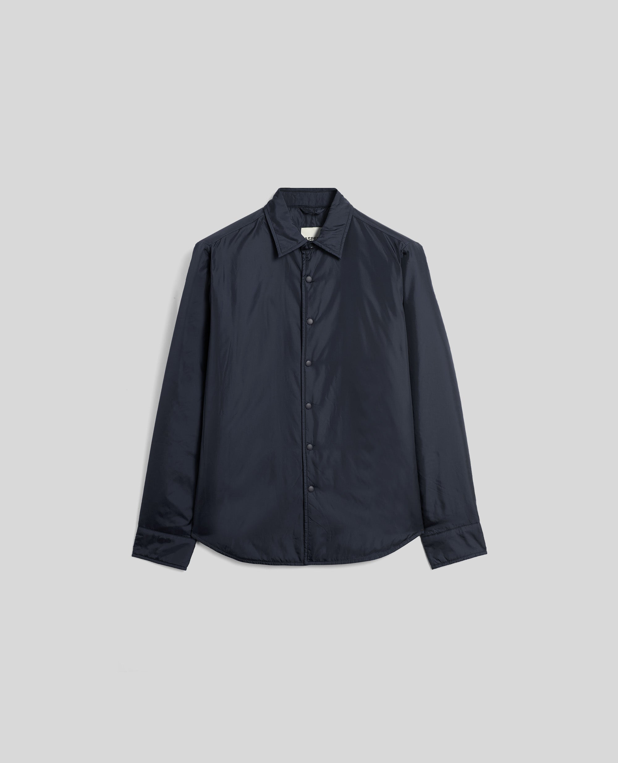 CAMICIA IN NYLON IDROREPELLENTE-NAVY-NAVY-AZUL MARINO-NAVY-NAVY