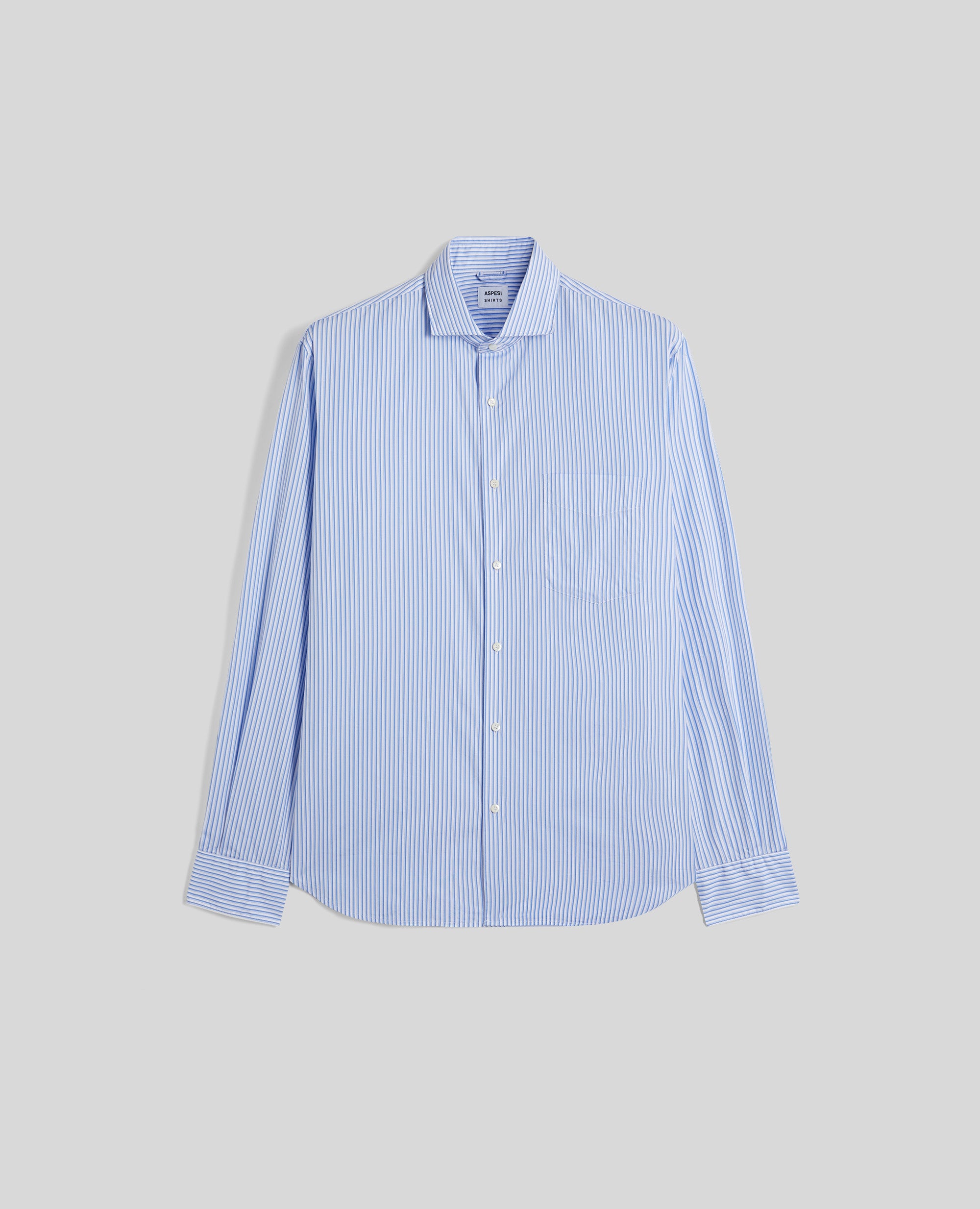 CAMICIA IN POPELINE A RIGHE VESTIBILITÀ SLIM-RIGHE AZZURRA-RIGHE AZZURRA-RIGHE AZZURRA-RIGHE AZZURRA-RIGHE AZZURRA