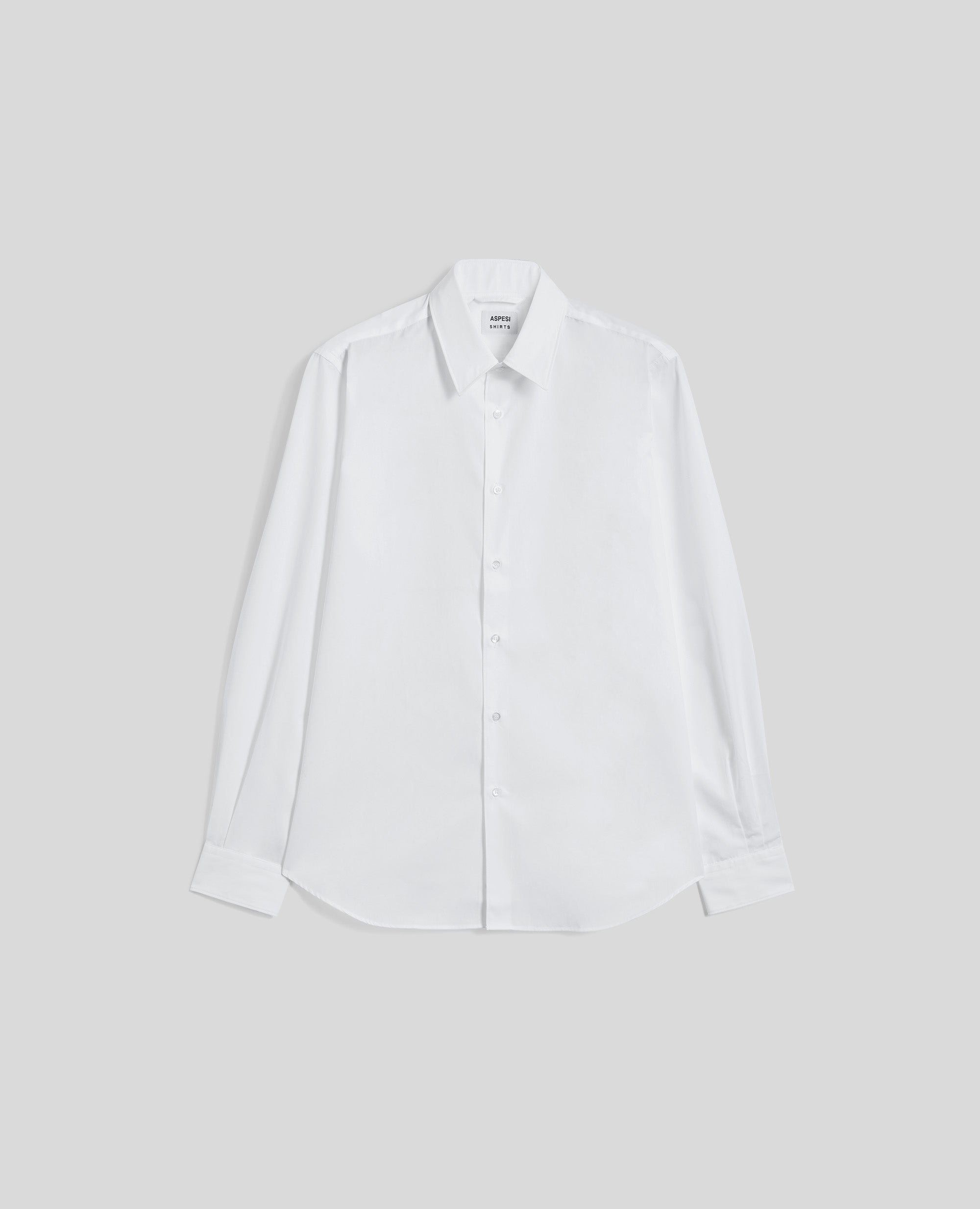 CAMICIA IN POPELINE CON COLLO MORBIDO-BIANCO-WHITE-BLANCO-WEISS-BLANC