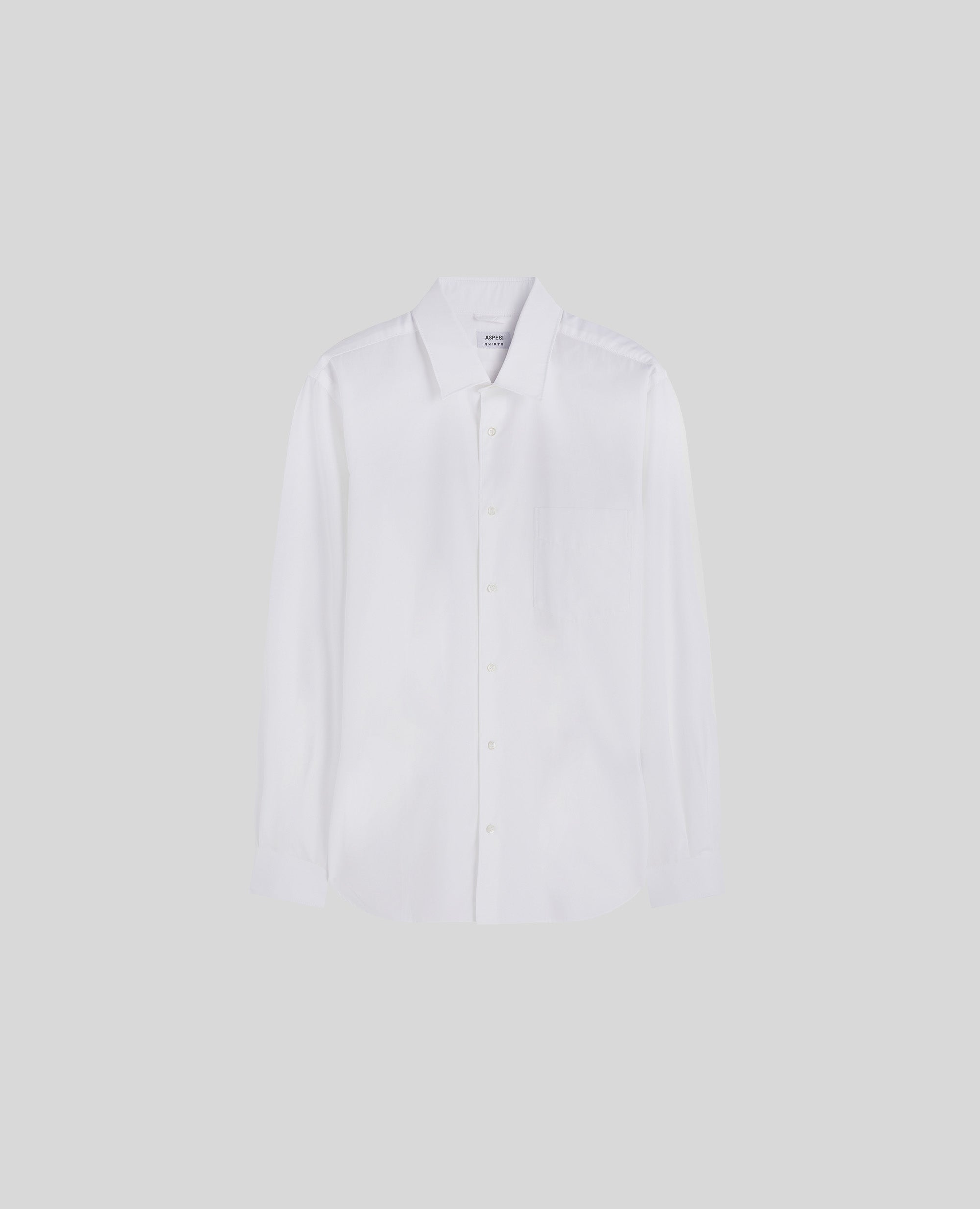 CAMICIA IN POPELINE DI COTONE-BIANCO-WHITE-BLANCO-WEISS-BLANC