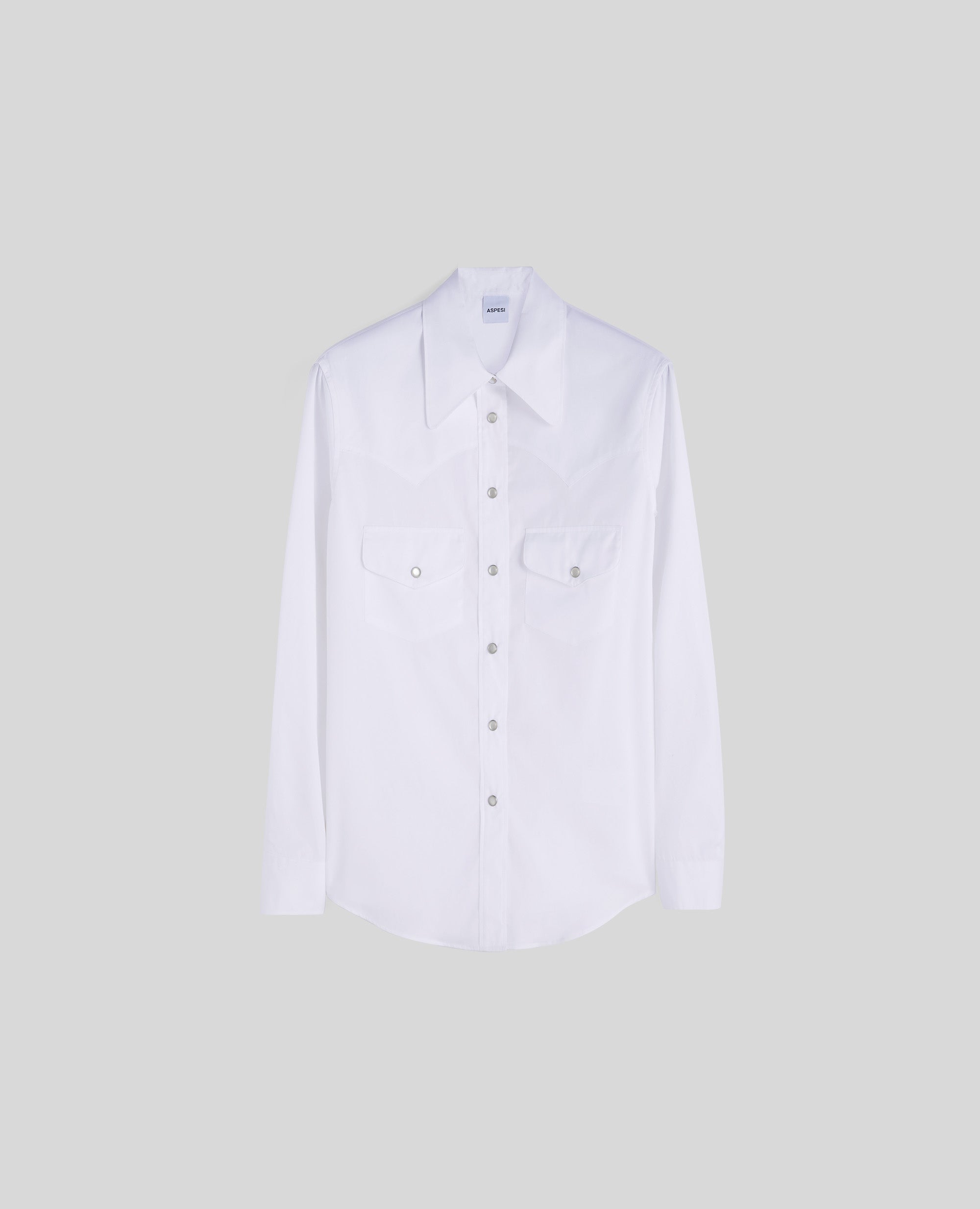 CAMICIA IN POPELINE DI COTONE-BIANCO-WHITE-BLANCO-WEISS-BLANC