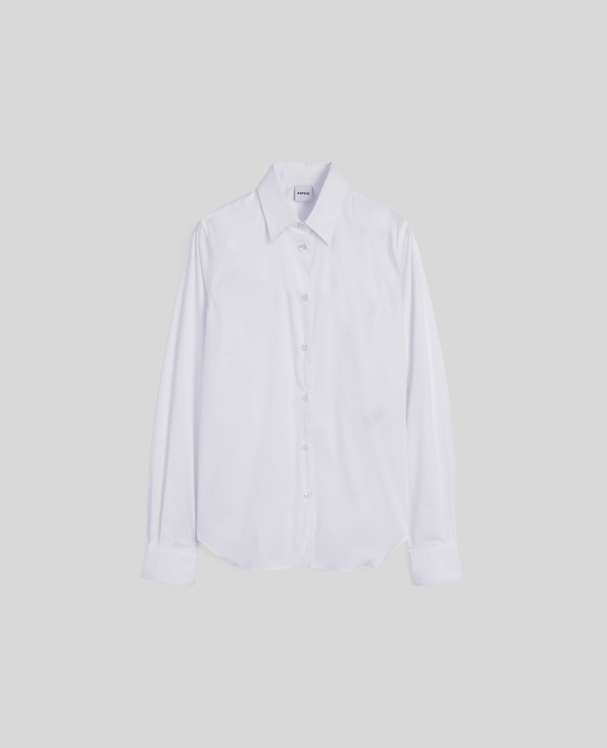 CAMICIA IN POPELINE DI MISTO COTONE STRETCH-BIANCO-WHITE-BLANCO-WEISS-BLANC