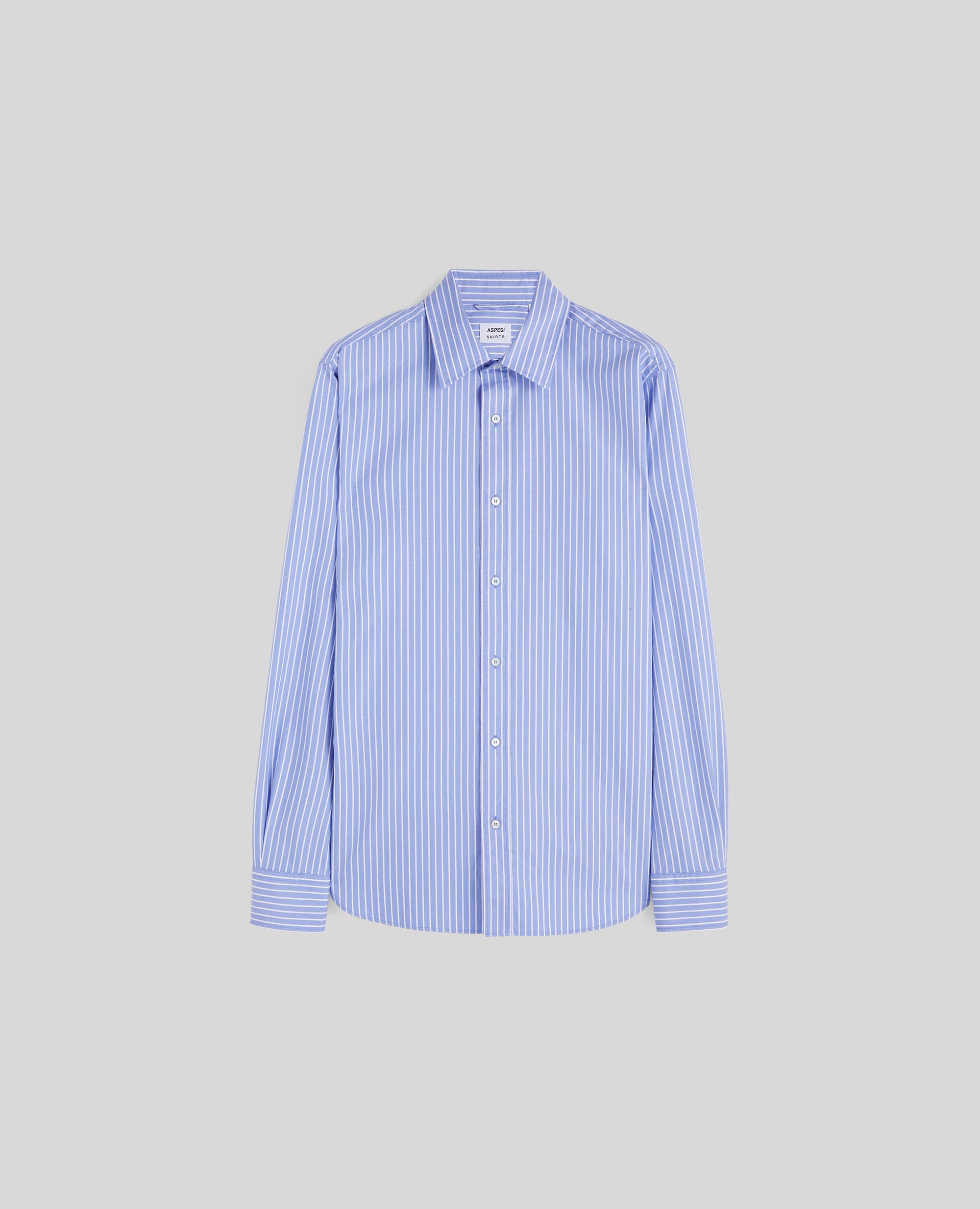 CAMICIA STERLING II IN PIN POINT DI COTONE-RIGA AZZURRO-LIGHT BLUE, STRIPED-RAYA AZUL CLARO-BLAUER STREIFEN-RAYURE BLEU CIEL