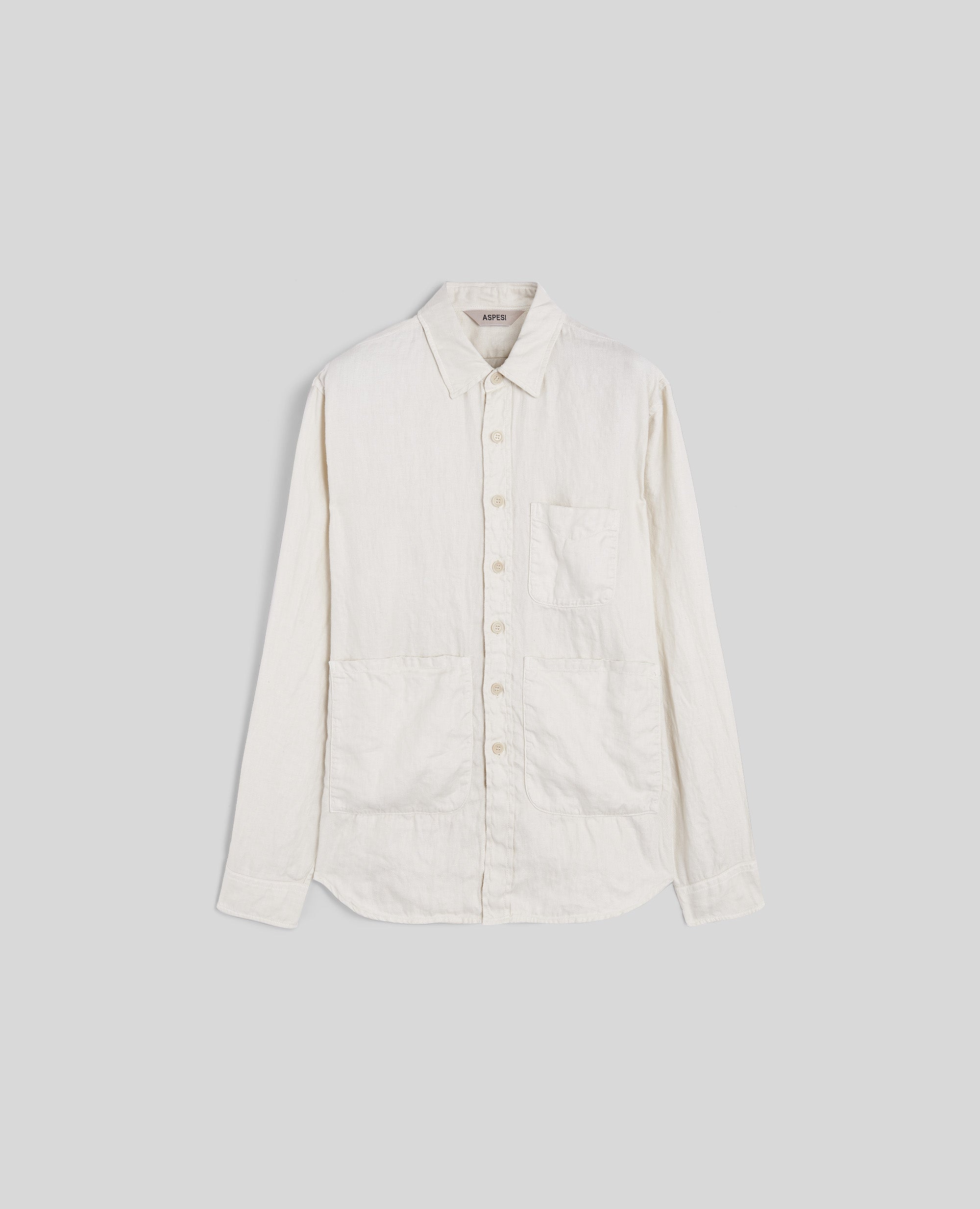 CAMICIA UT-SHIRT IN GABARDINA DI COTONE-NATURALE-NATURAL-NATURAL-NATURLICH-NATUREL