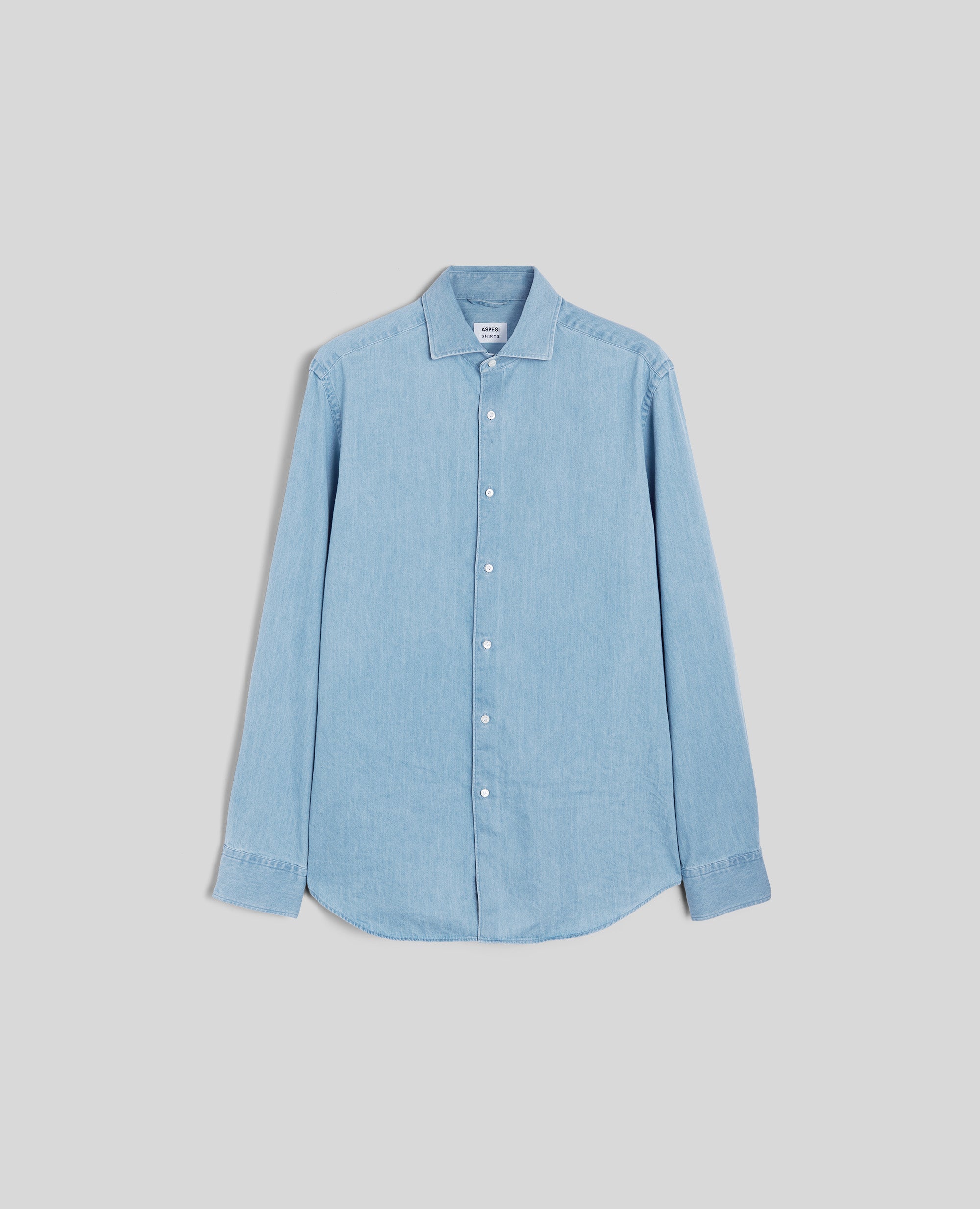 CAMICIA VIC IN MICRO TWILL DI CHAMBRAY-DENIM CHIARO-LIGHT DENIM-DENIM CLARO-HELLES DENIM-DENIM CLAIR