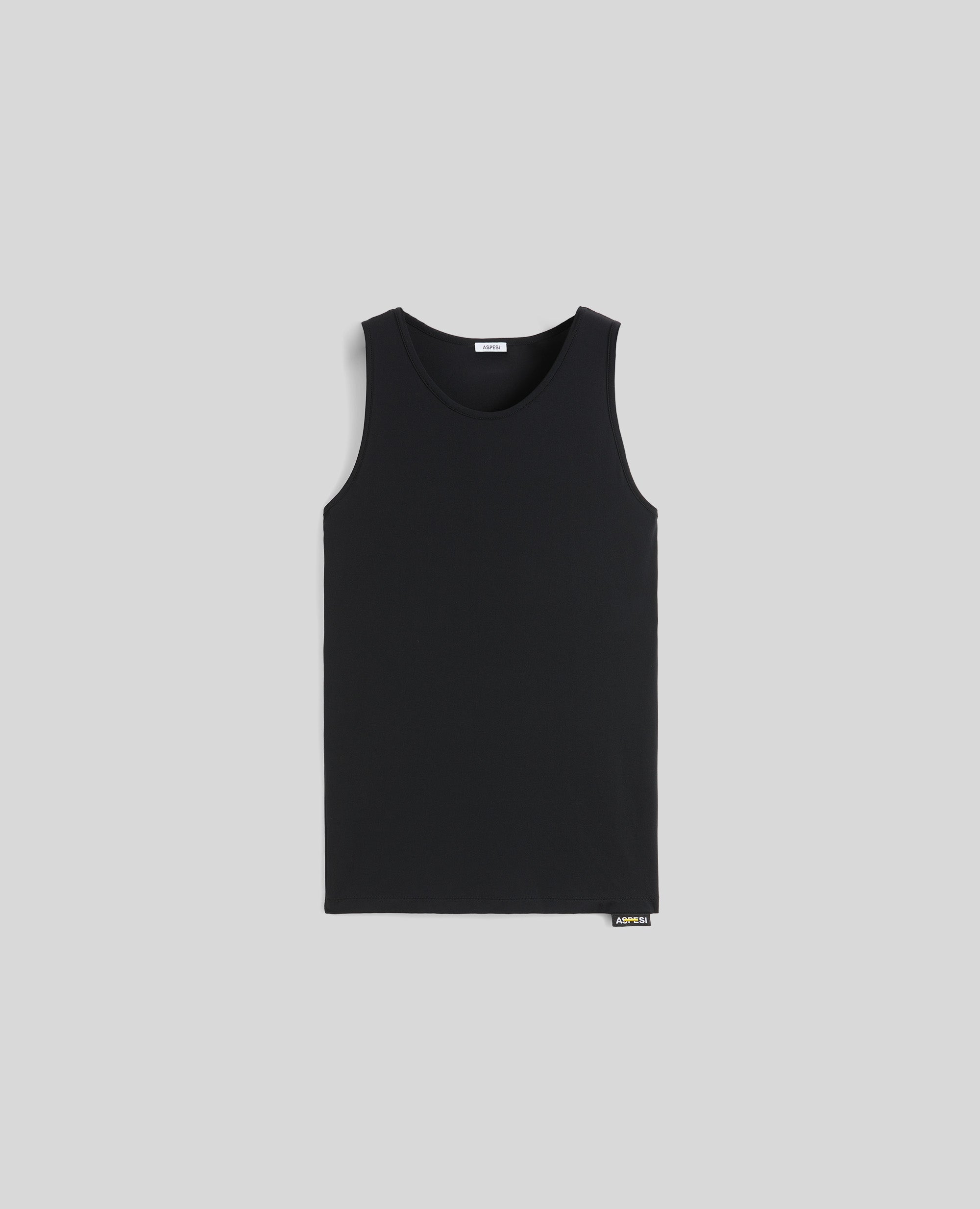 MAGLIA GIRONCOLLO IN JERSEY-NERO-BLACK-NEGRO-SCHWARZ-NOIR