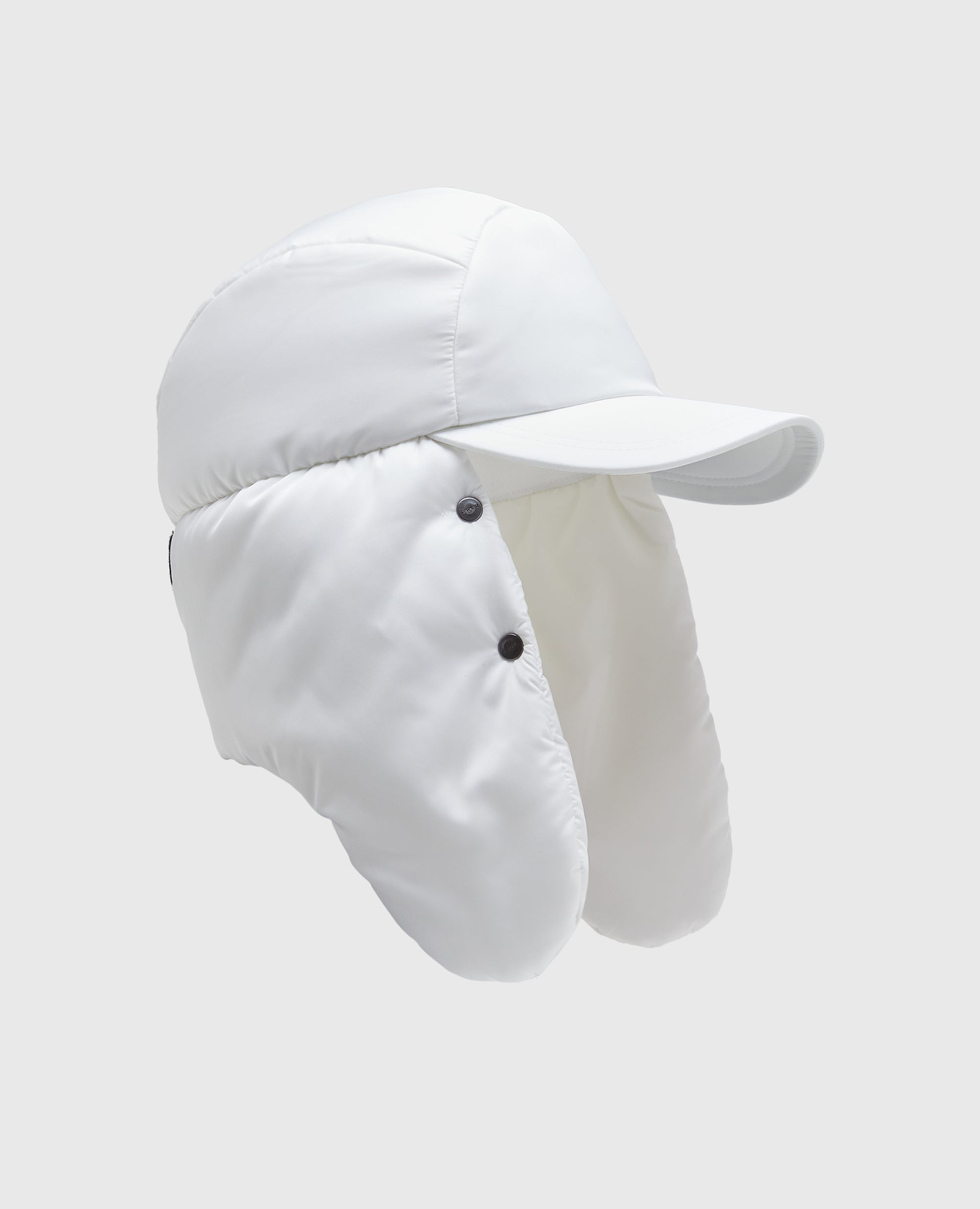 CAPPELLO IMBOTTITO IN NYLON RICICLATO-BIANCO-WHITE-BLANCO-WEISS-BLANC