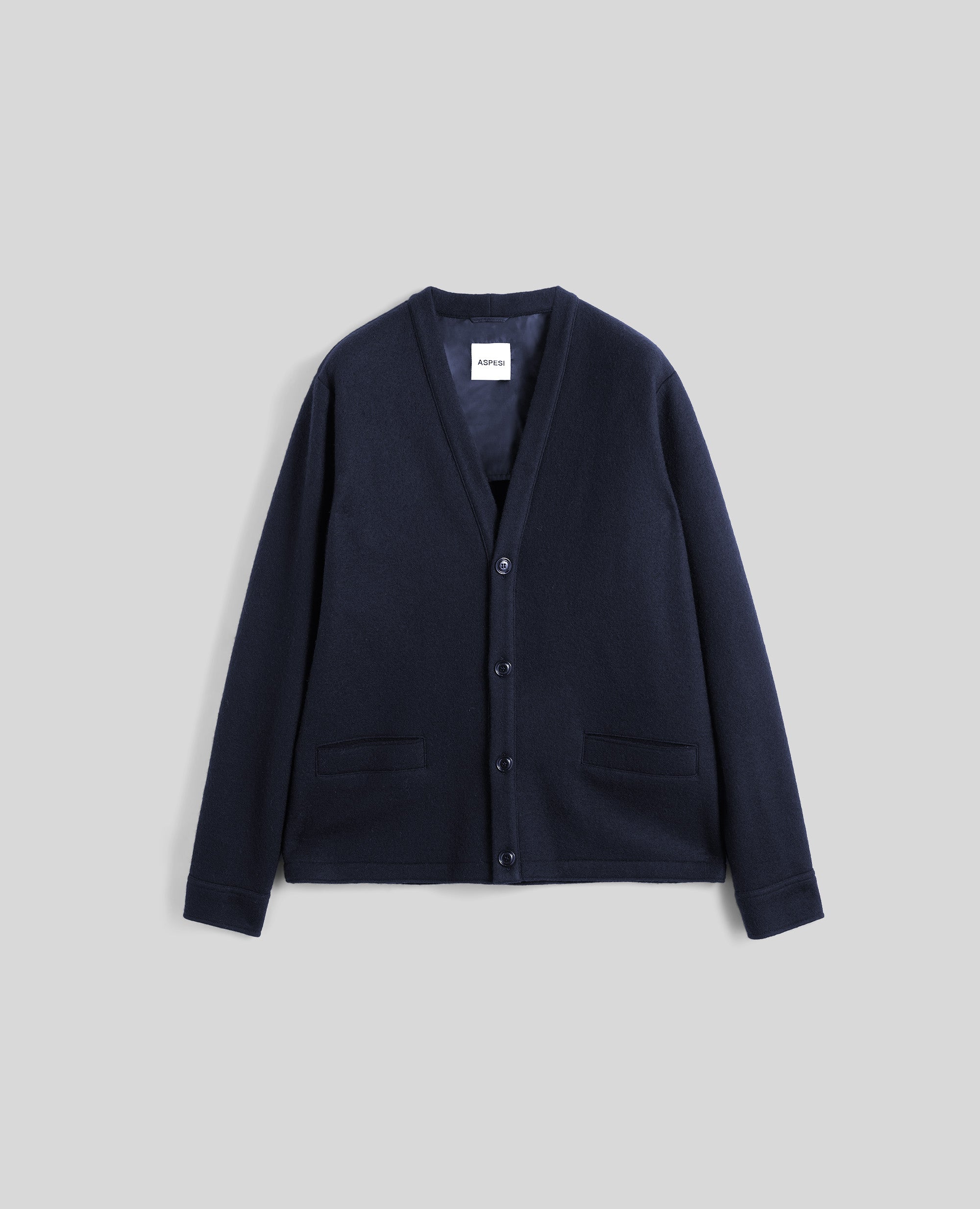 CARDIGAN DAVID WINT IN LANA BOLLITA-NAVY-NAVY-AZUL MARINO-NAVY-NAVY