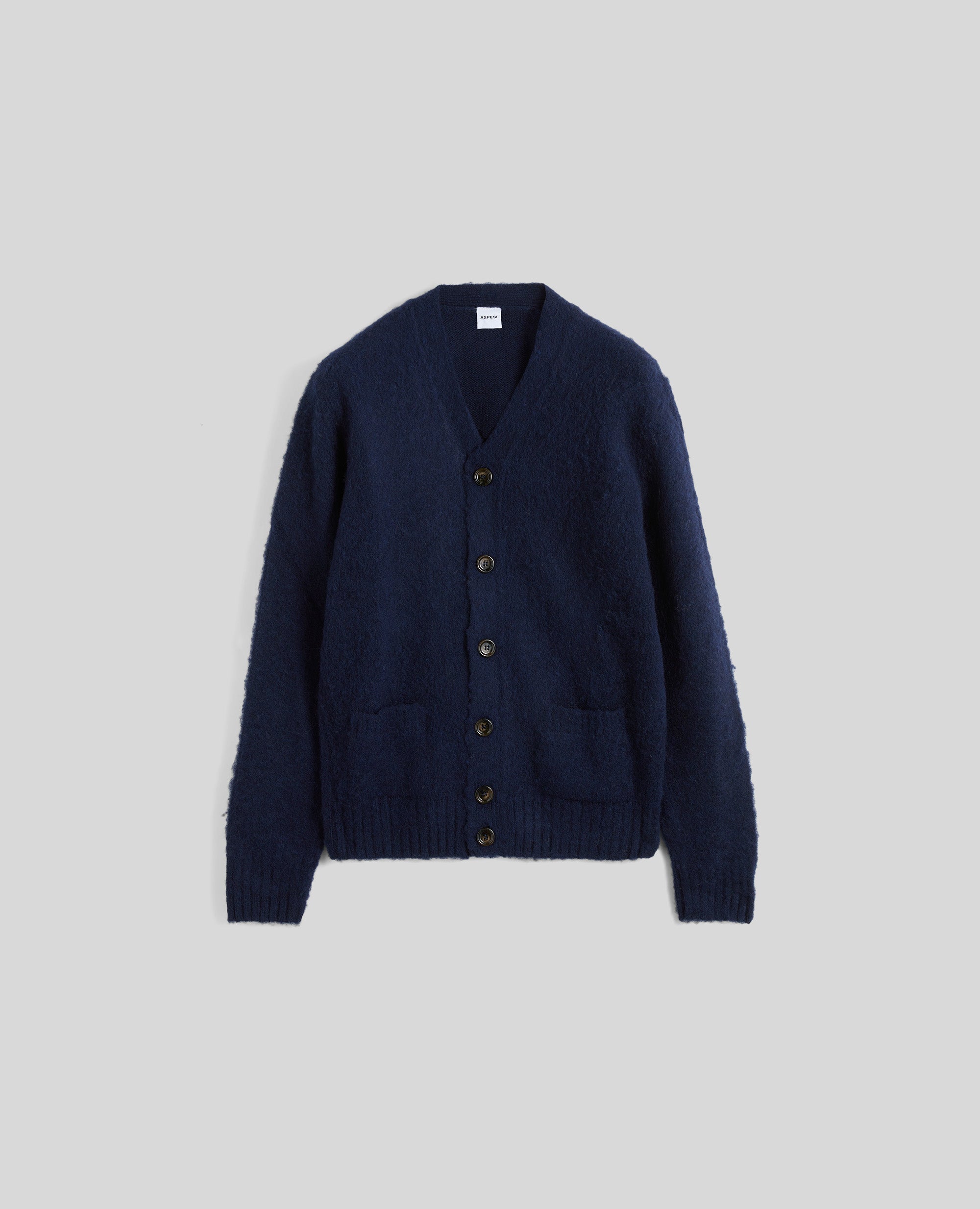 CARDIGAN IN LANA SHETLAND-NAVY-NAVY-AZUL MARINO-NAVY-NAVY