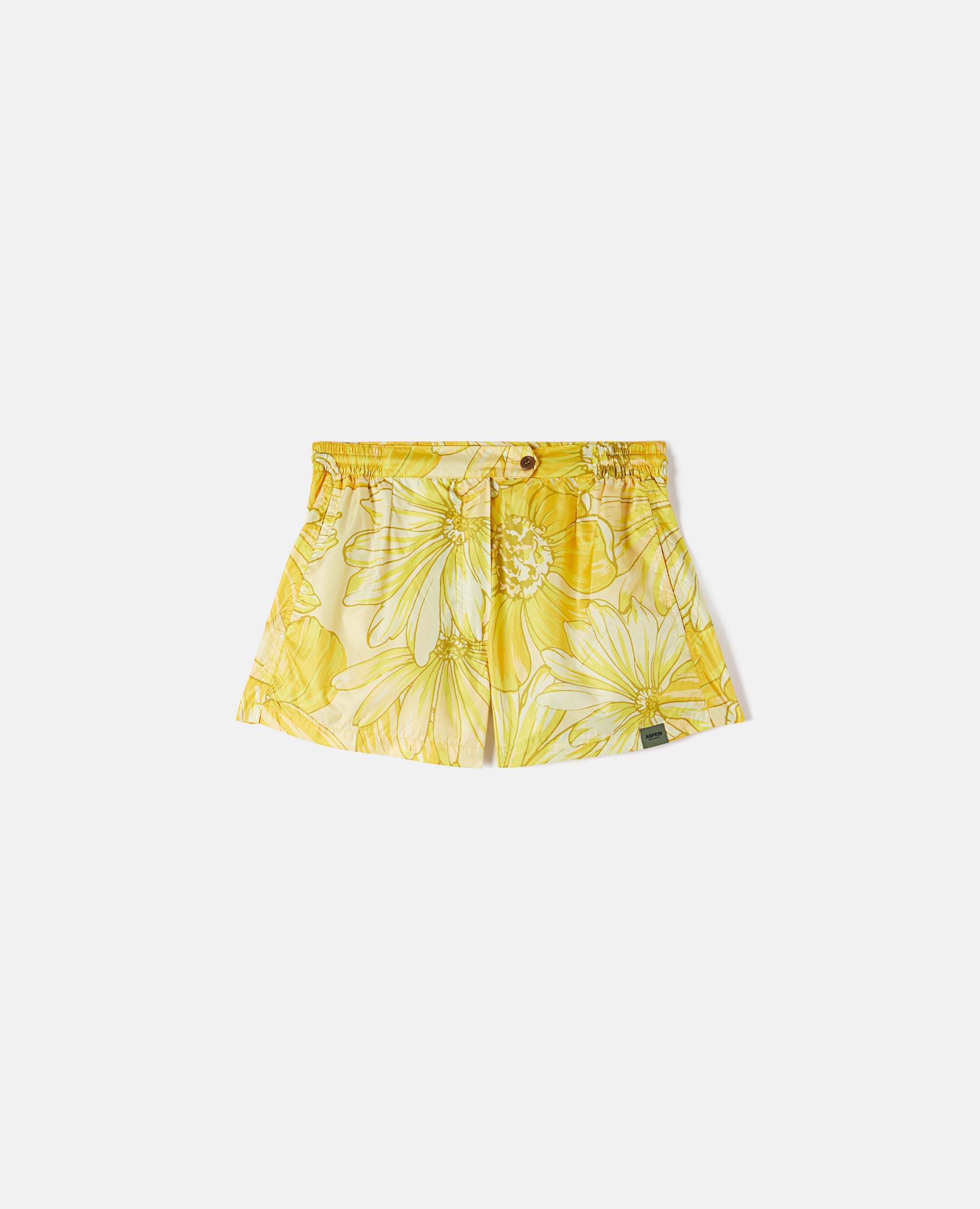 Costume Shorts floreale-GIALLO-YELLOW-AMARILLO-GELB-JAUNE