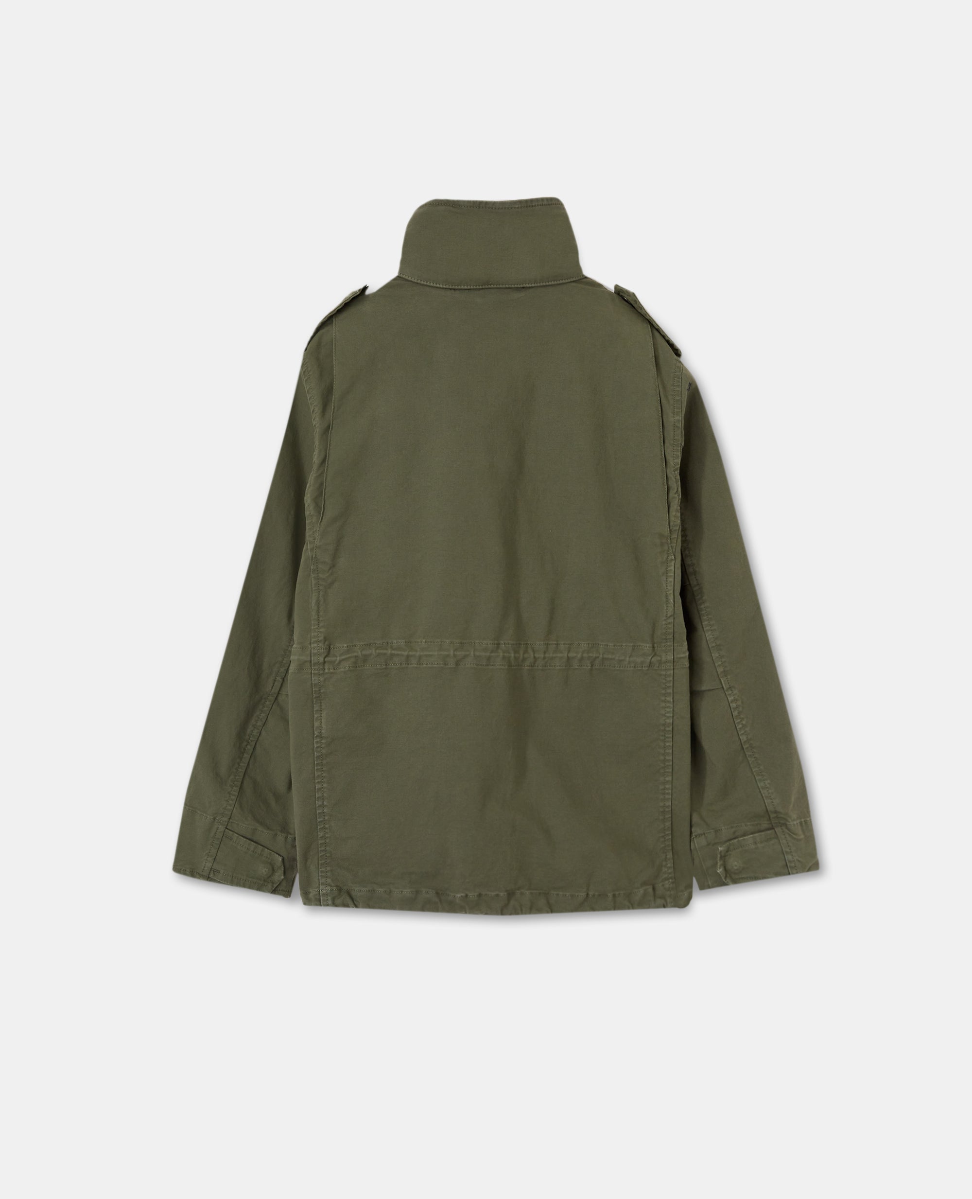 FIELD JACKET IN COTONE CANVAS-MUSCHIO-MOSS GREEN-MUSGO-MOOSGRUN-VERT MOUSSE