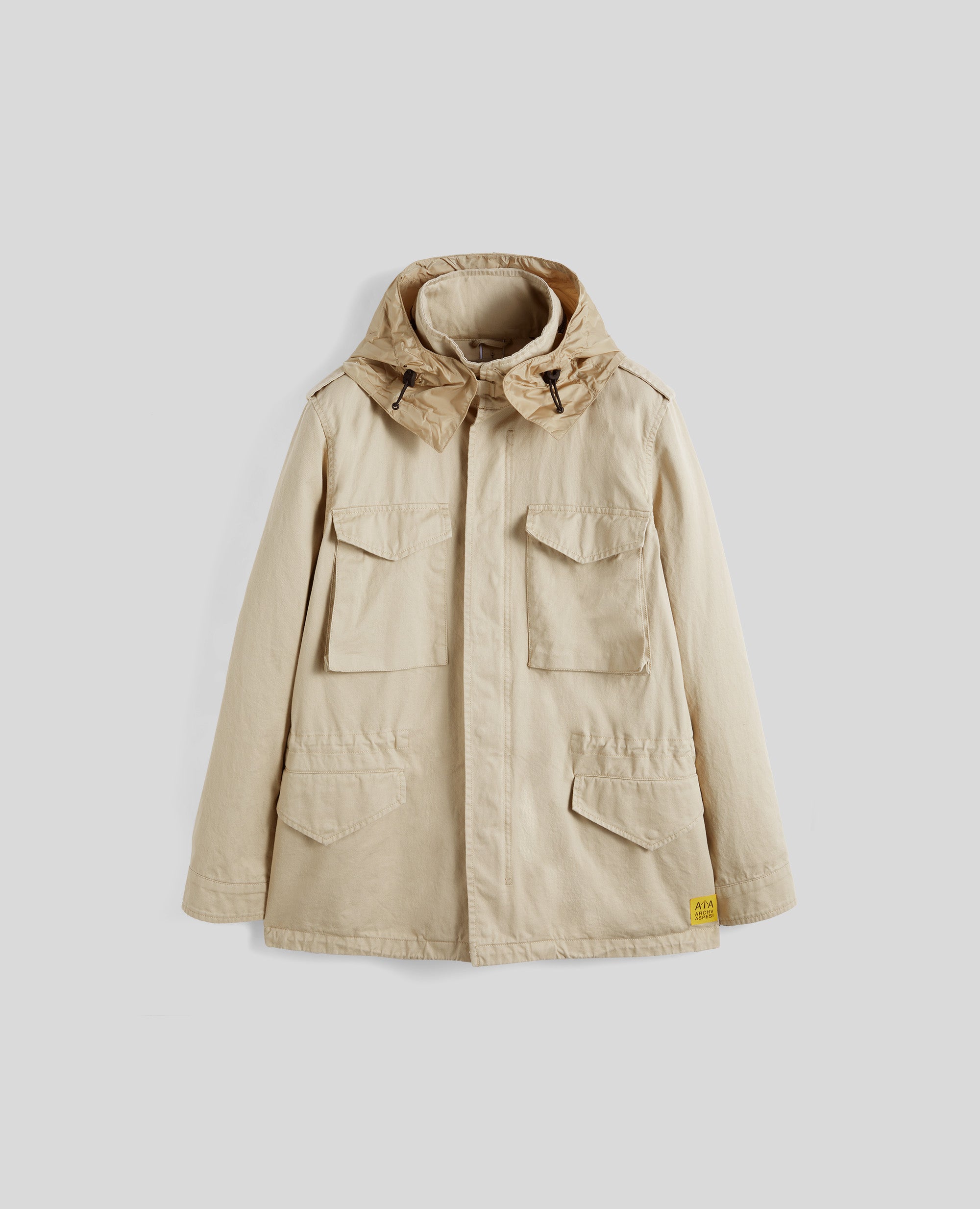 FIELD JACKET M65 IN GABARDINA-BEIGE-BEIGE-BEIS-BEIGE-BEIGE