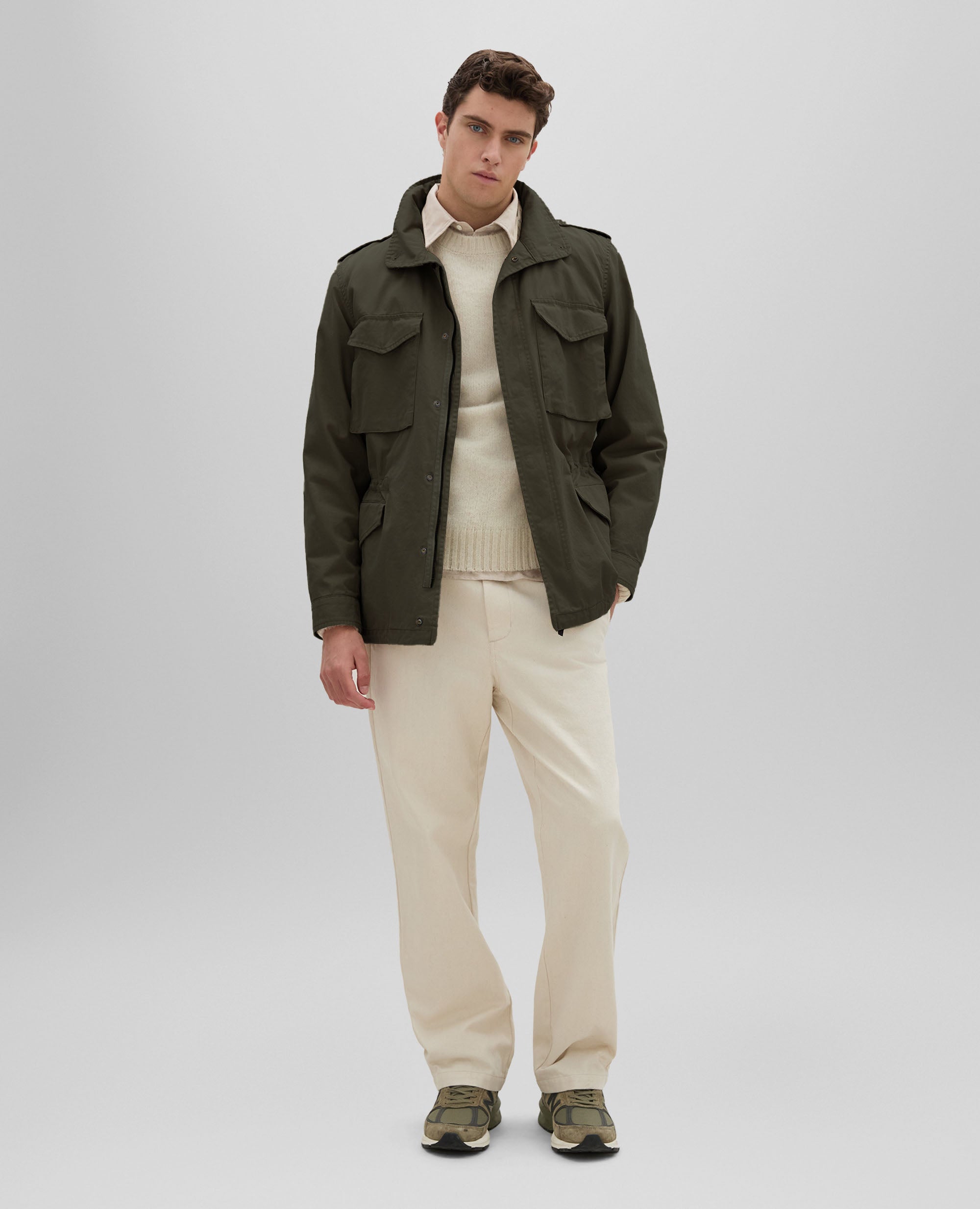 m65 gabardine field jacket - dark green - XXS