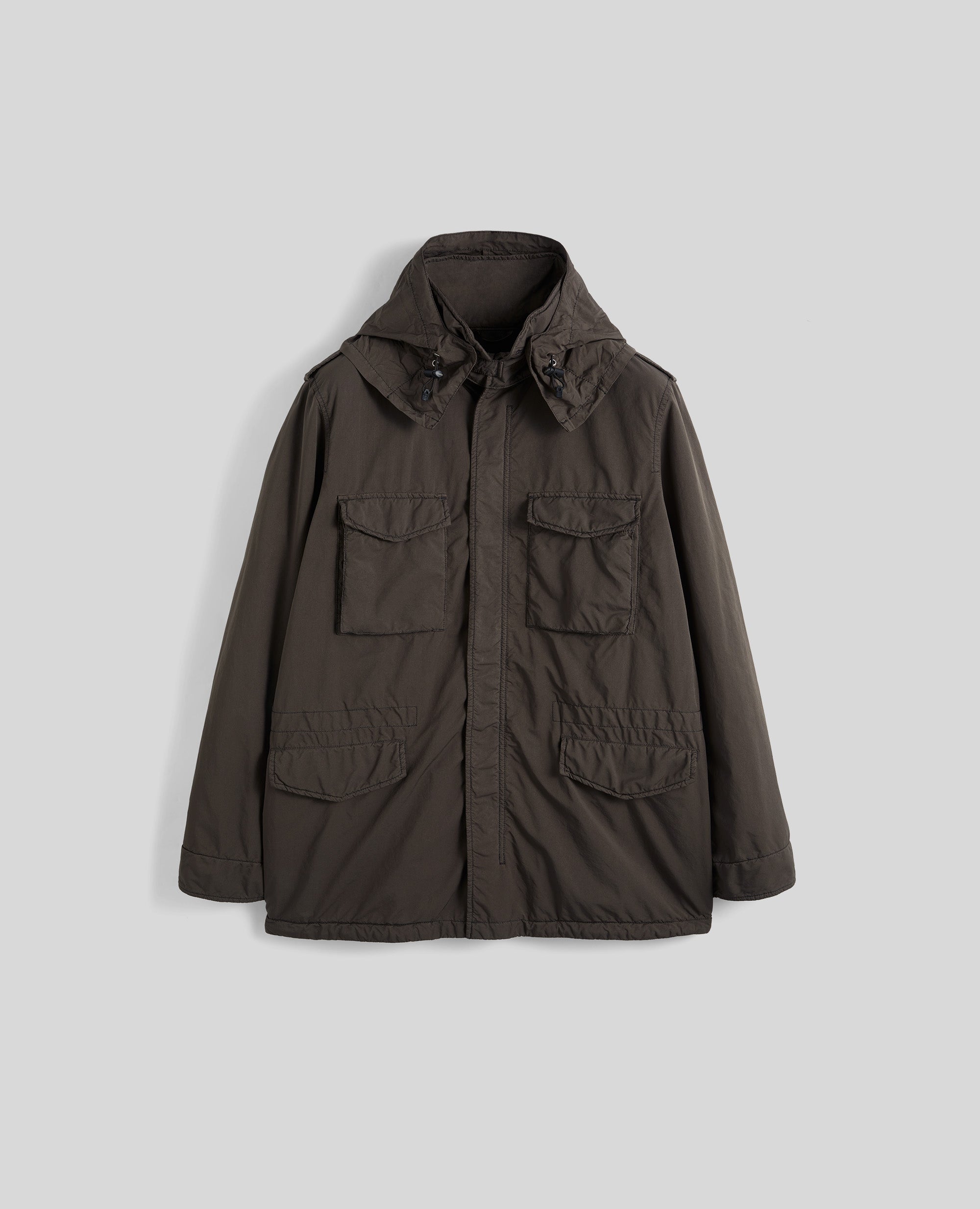 FIELD JACKET NEW CAMP IN NYLON-MARRONE-BROWN-MARR¢N-BRAUN-MARRON