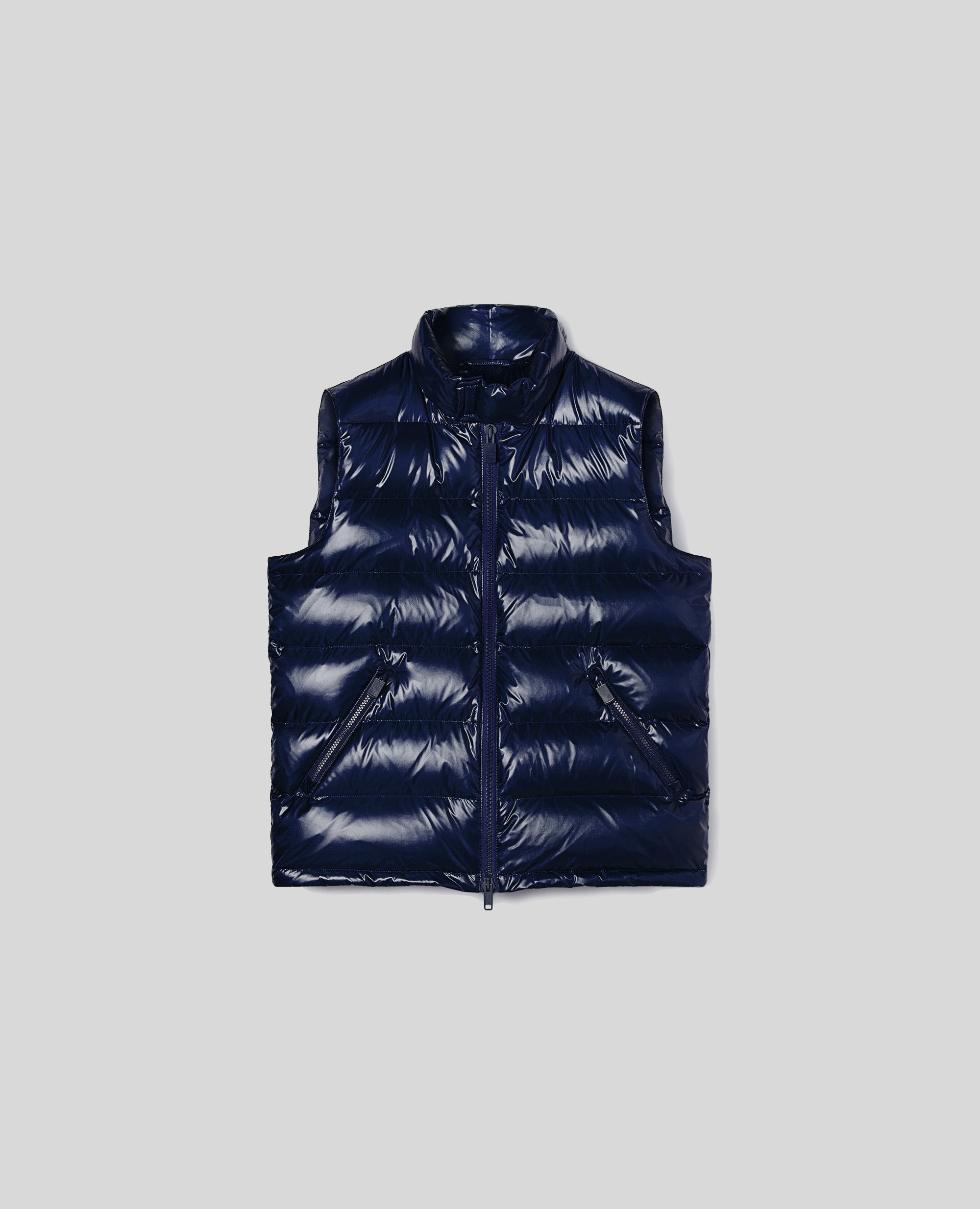 GILET DI PIUMINO IN MICRO RIPSTOP-BLU-BLUE-AZUL-BLAU-BLEU