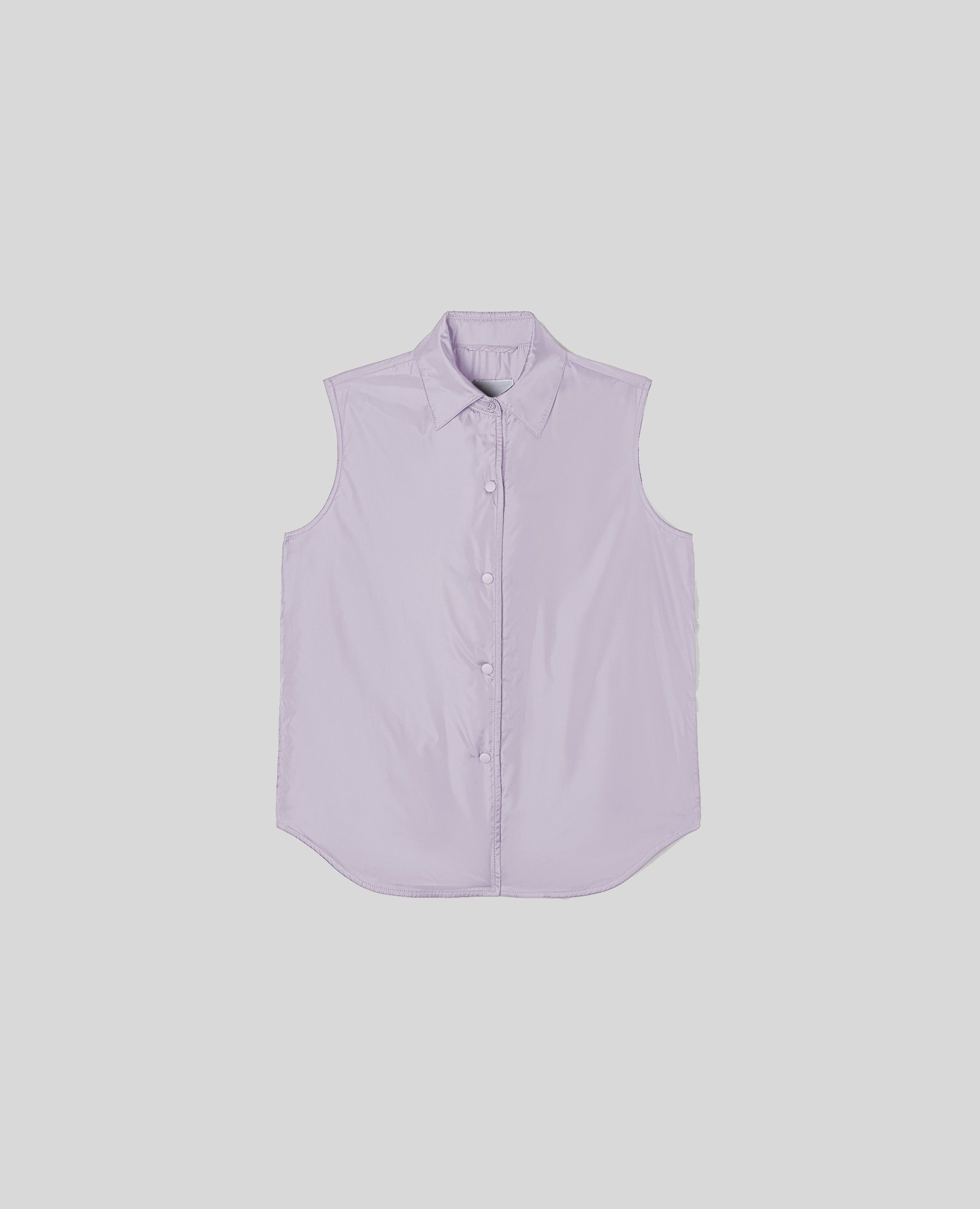 GILET IMBOTTITO IN MORBIDO NYLON-LILLA-LILAC-LILA-LILA-LILAS