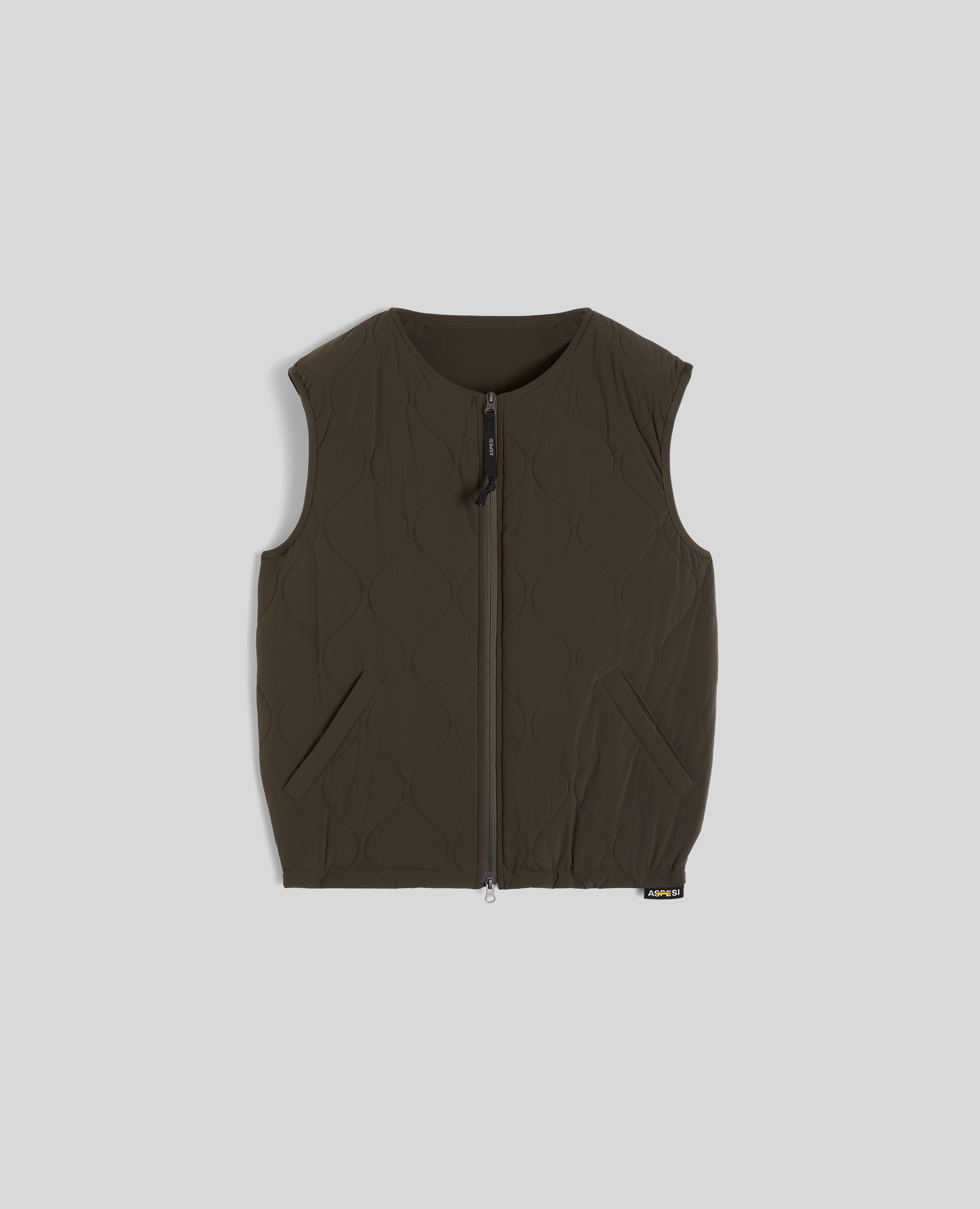 GILET IN NYLON BI STRETCH IDROREPELLENTE-MILITARE-MILITARY-MILITAR-MILITAR-MILITAIRE