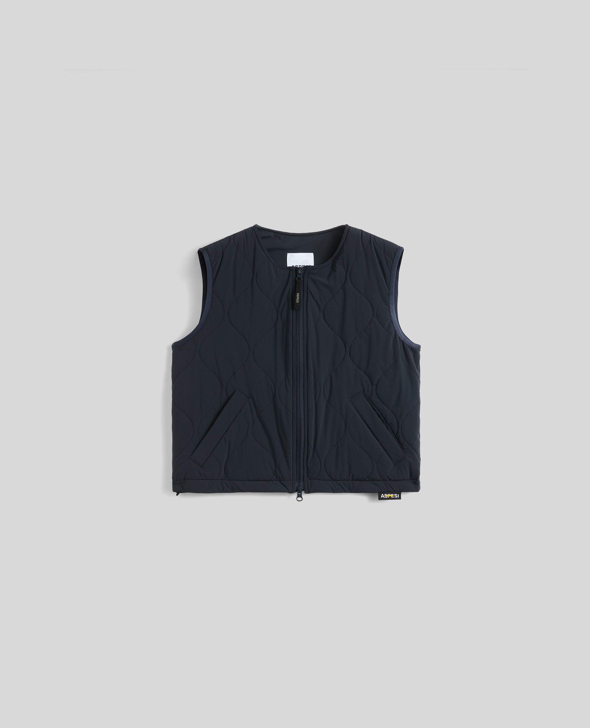 GILET IN NYLON BI STRETCH IDROREPELLENTE-NAVY-NAVY-AZUL MARINO-NAVY-NAVY