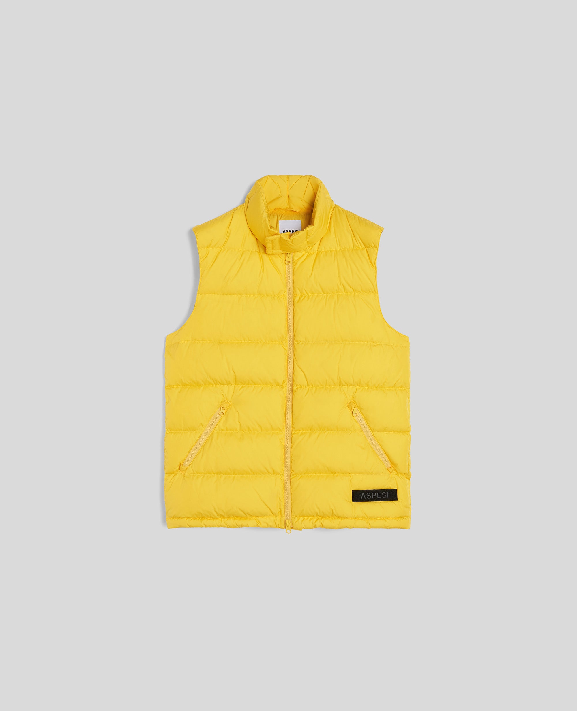 GILET PIUMA SLIM RE IN NYLON RICICLATO-GIALLO-YELLOW-AMARILLO-GELB-JAUNE