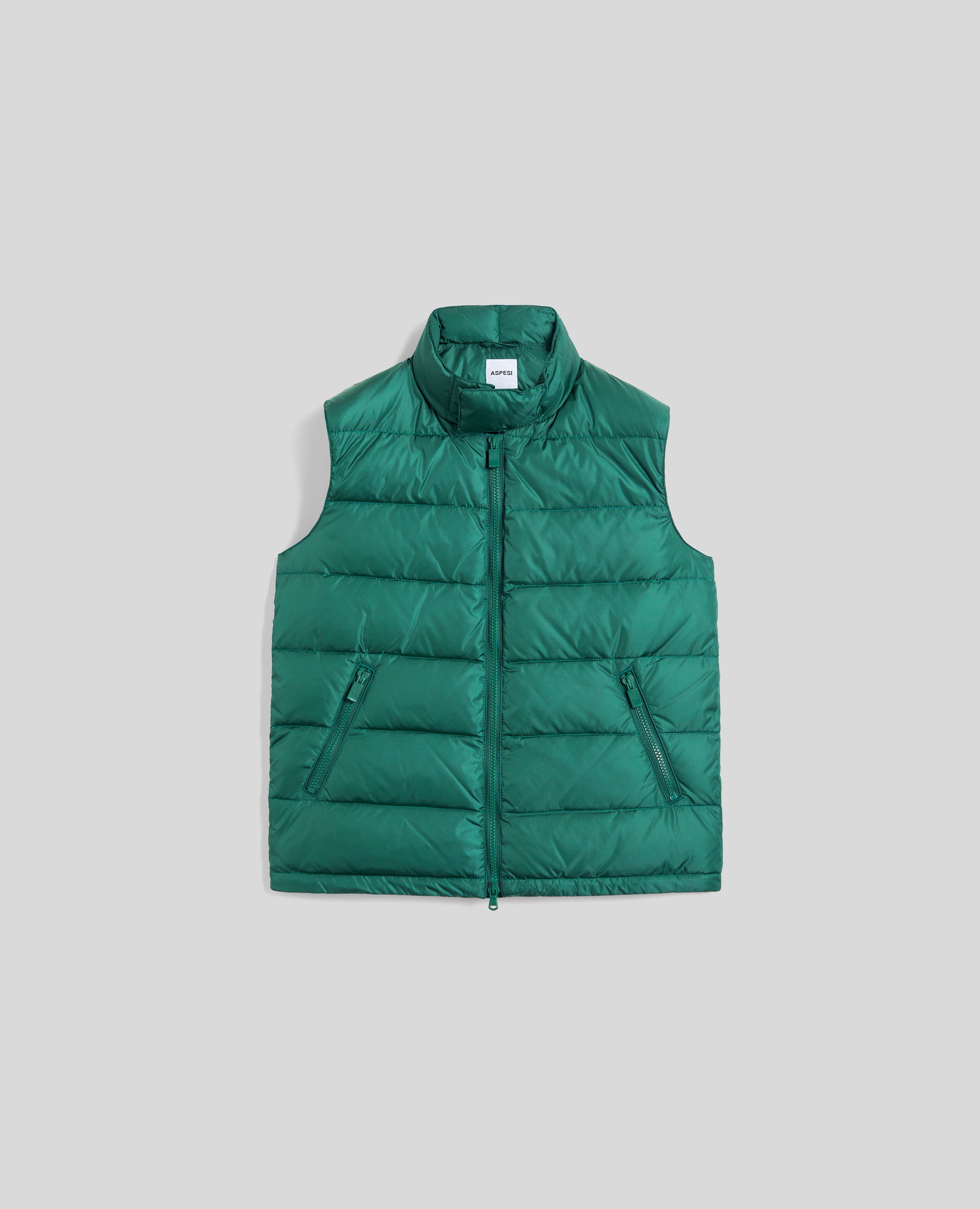 GILET TRAPUNTATO IDROREPELLENTE-VERDE-GREEN-VERDE-GRUN-VERT