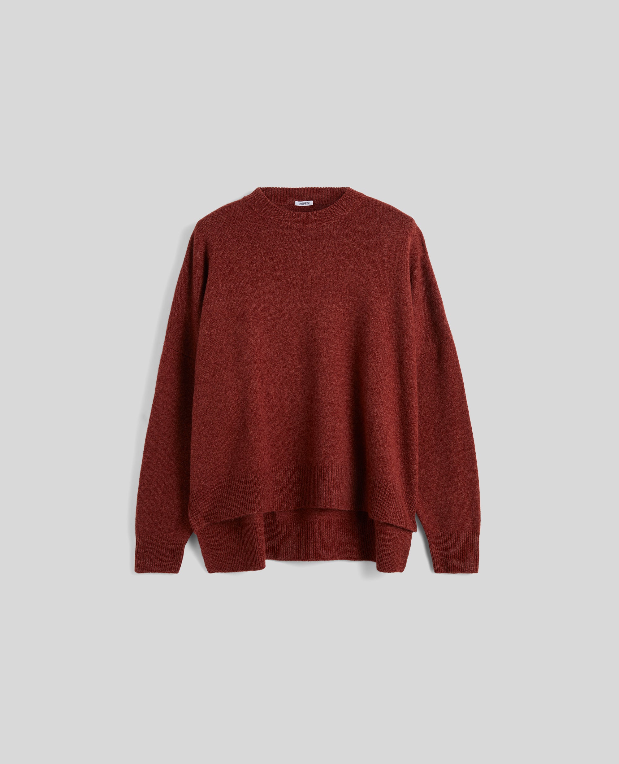 MAGLIA GIROCOLLO IN LANA-BORDO'-BURGUNDY-BORDO'-BORDO'-BORDO'