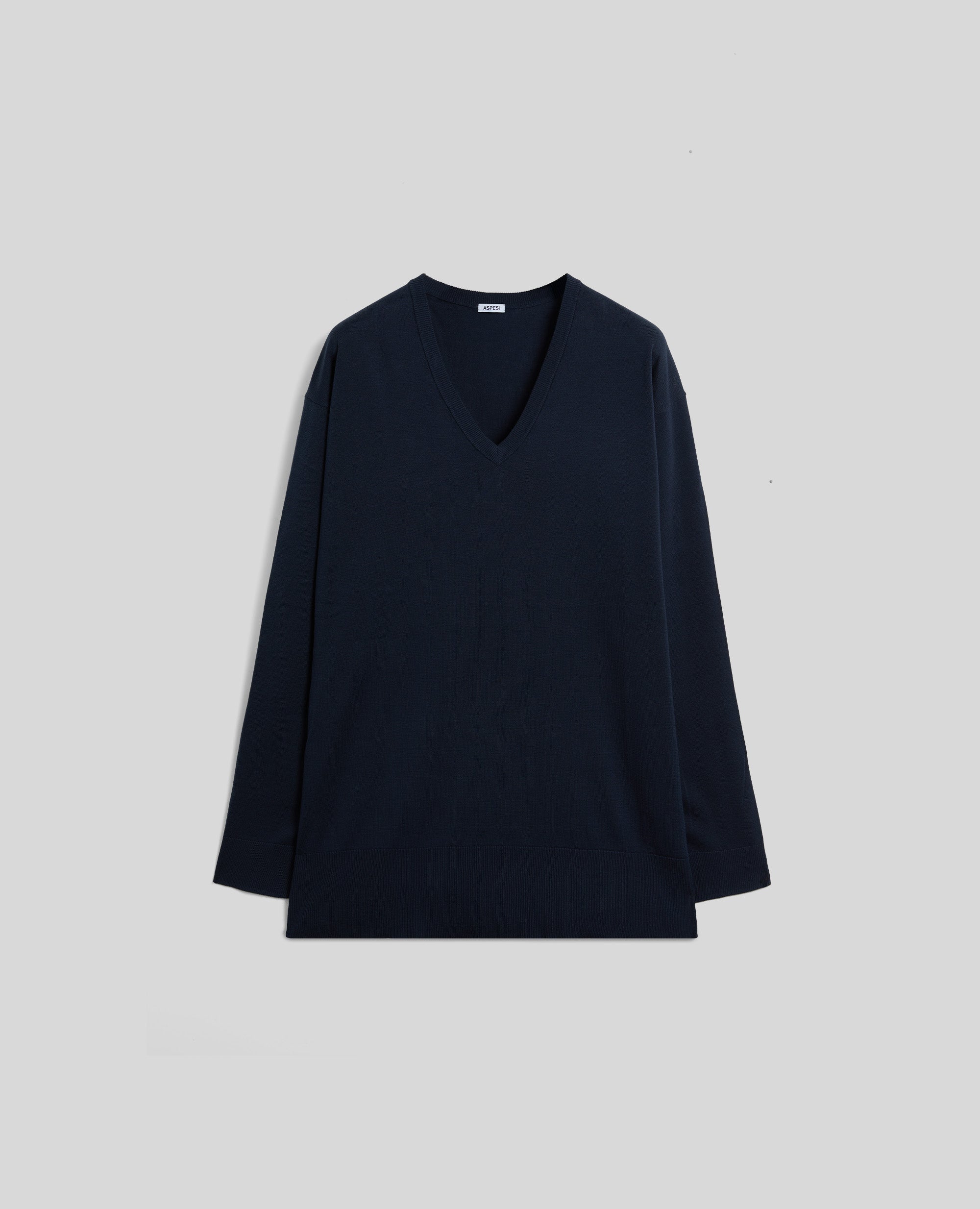 MAGLIA IN COTONE-NAVY-NAVY-AZUL MARINO-NAVY-NAVY