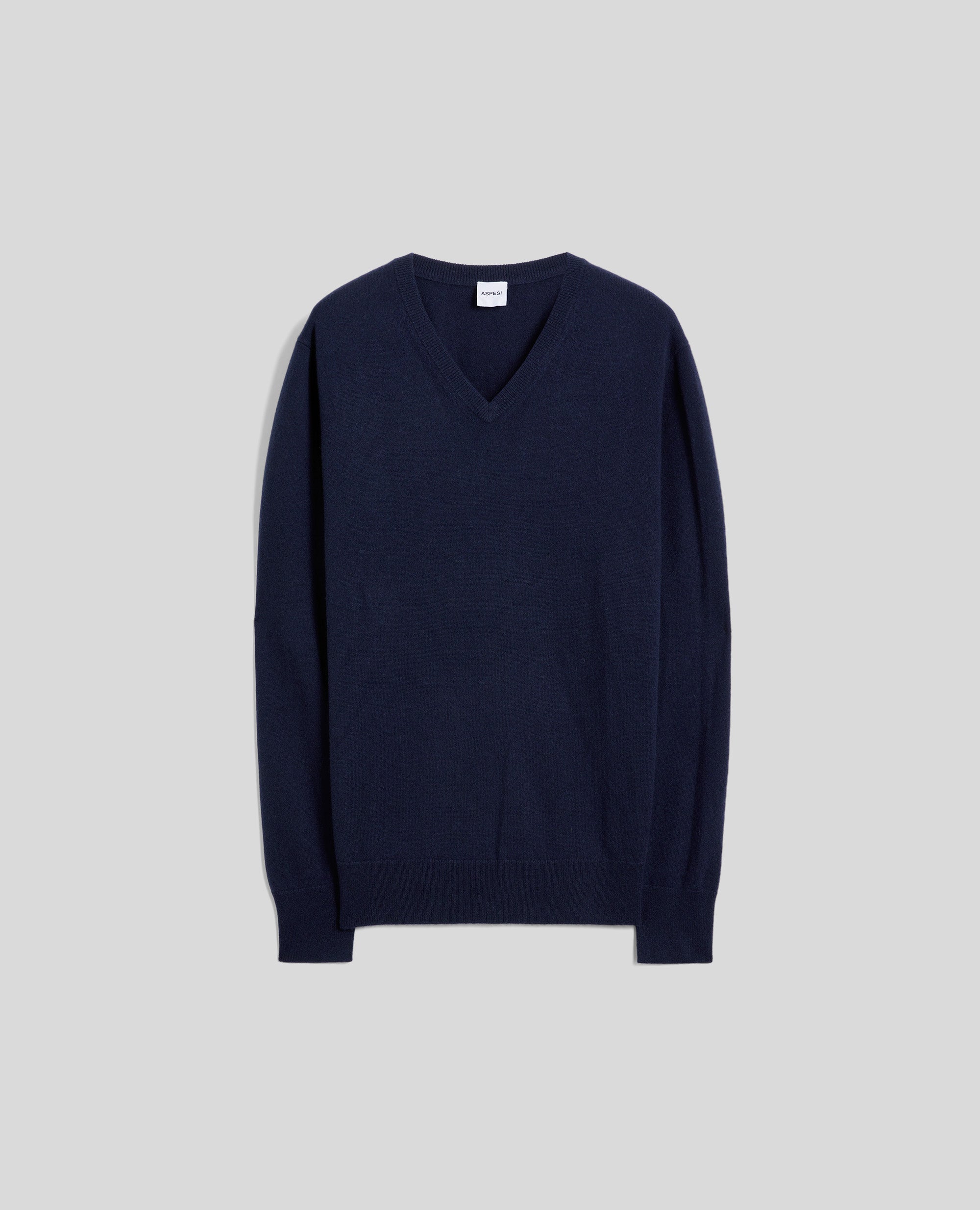 maglia scollo a v in cashmere-NAVY-NAVY-AZUL MARINO-NAVY-NAVY