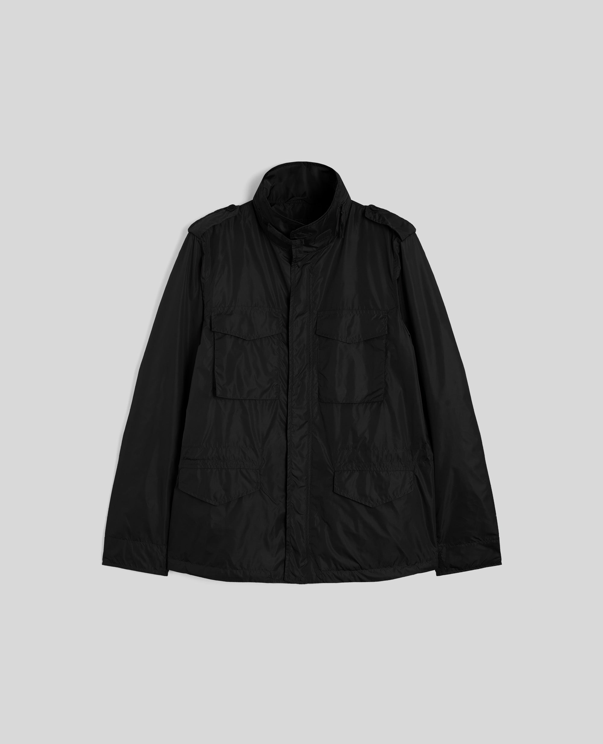 MINI FIELD JACKET FODERATO-NERO-BLACK-NEGRO-SCHWARZ-NOIR