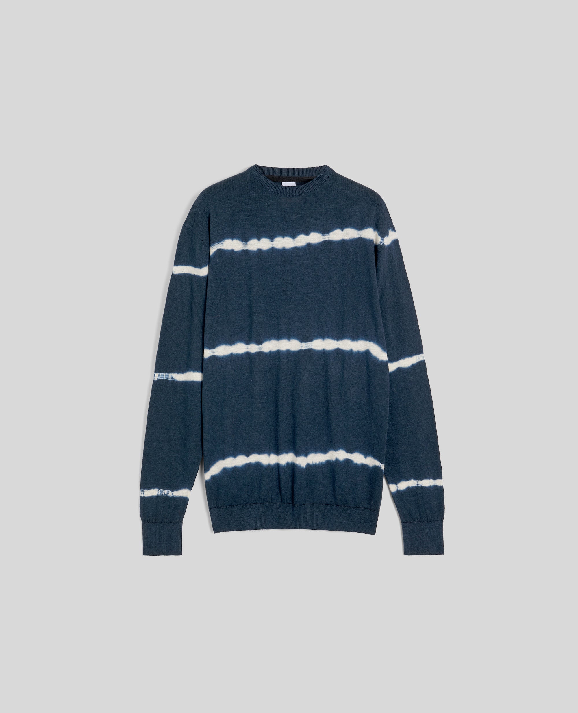 MAGLIA IN COTONE TIE-DYE-NAVY-NAVY-AZUL MARINO-NAVY-NAVY