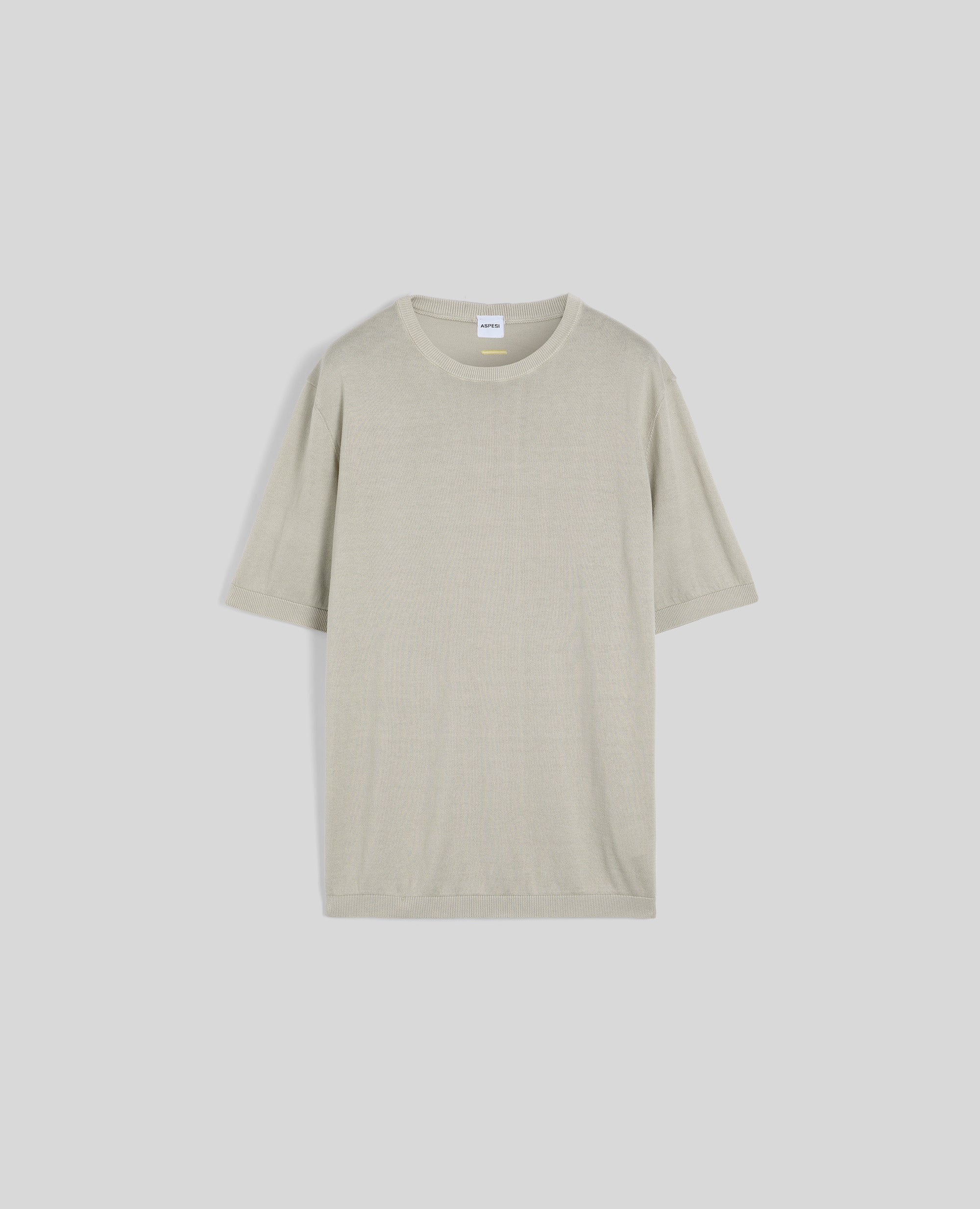 T-SHIRT IN MAGLIA DI COTONE-COLONIALE-COLONIAL BEIGE-COLONIAL-KOLONIALBEIGE-COLONIAL