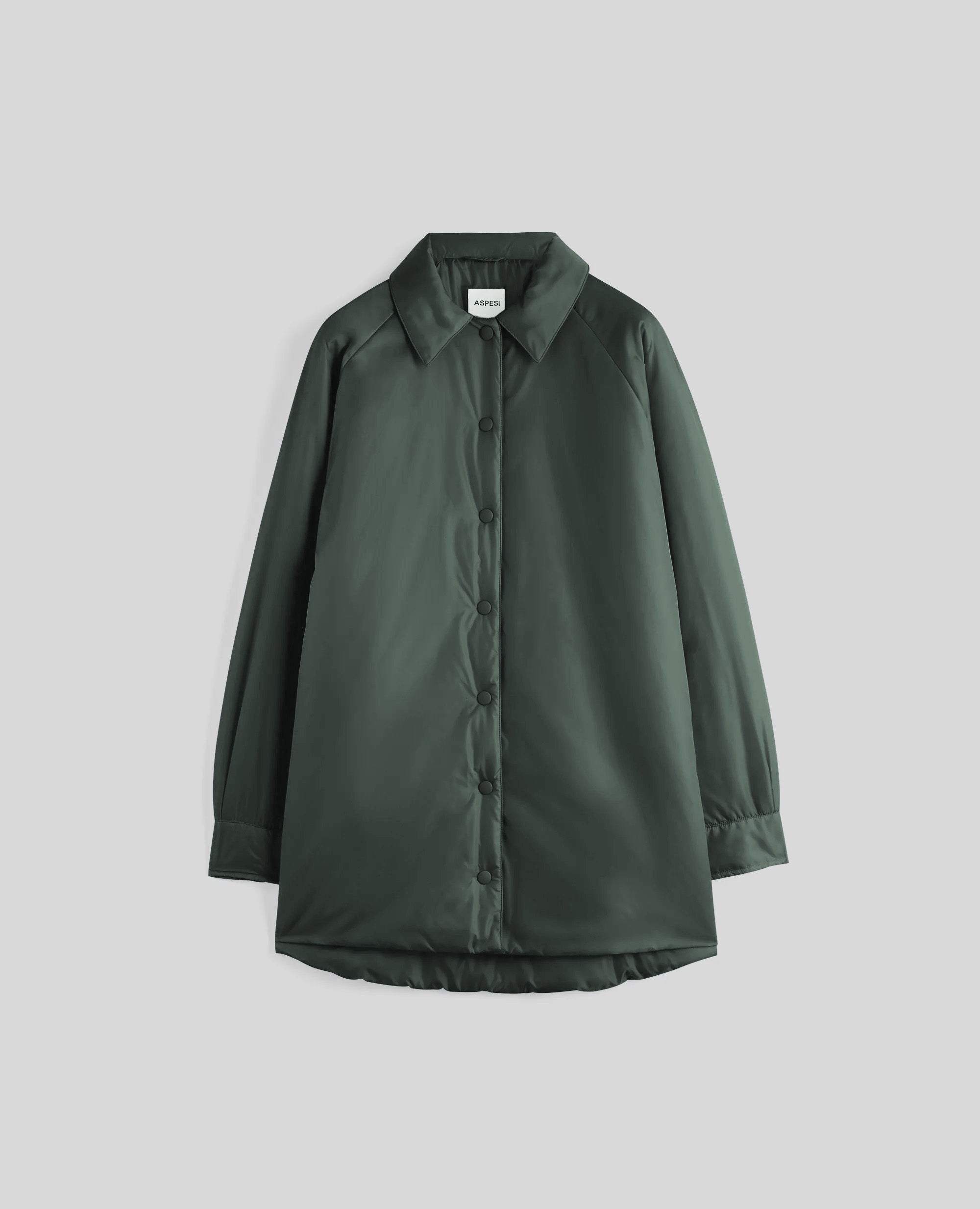 OVERSHIRT GLUE IN NYLON CON IMBOTTITURA-VERDE INGLESE-BRITISH RACING GREEN-VERDE INGLES-ENGLISCHES GRUN-VERT ANGLAIS