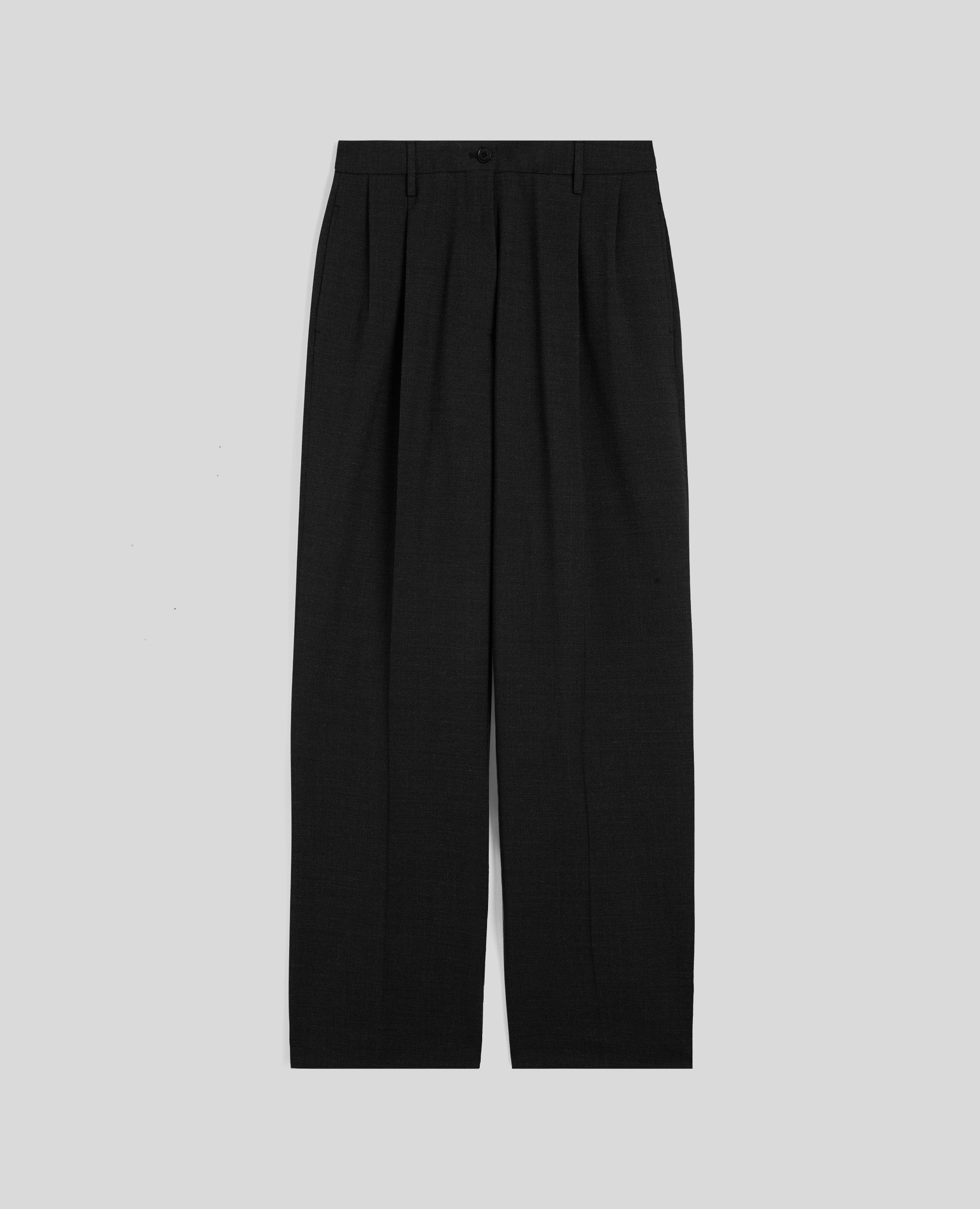 Flannel high-waisted trousers | Aspesi