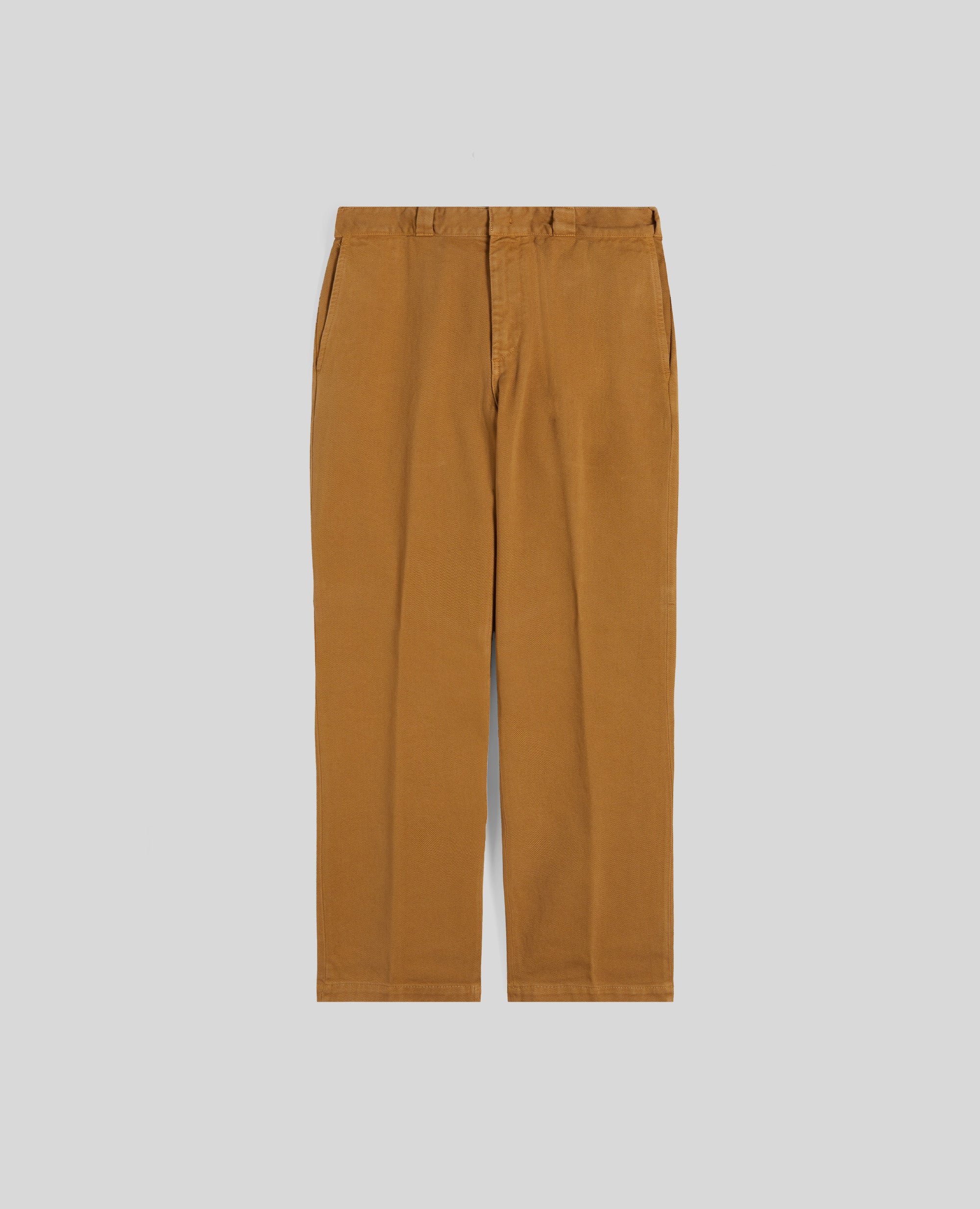 PANTALONE ADRIEN IN GABARDINA DI COTONE-BISCOTTO-BISCUIT-GALLETA-COOKIE-BISCUIT