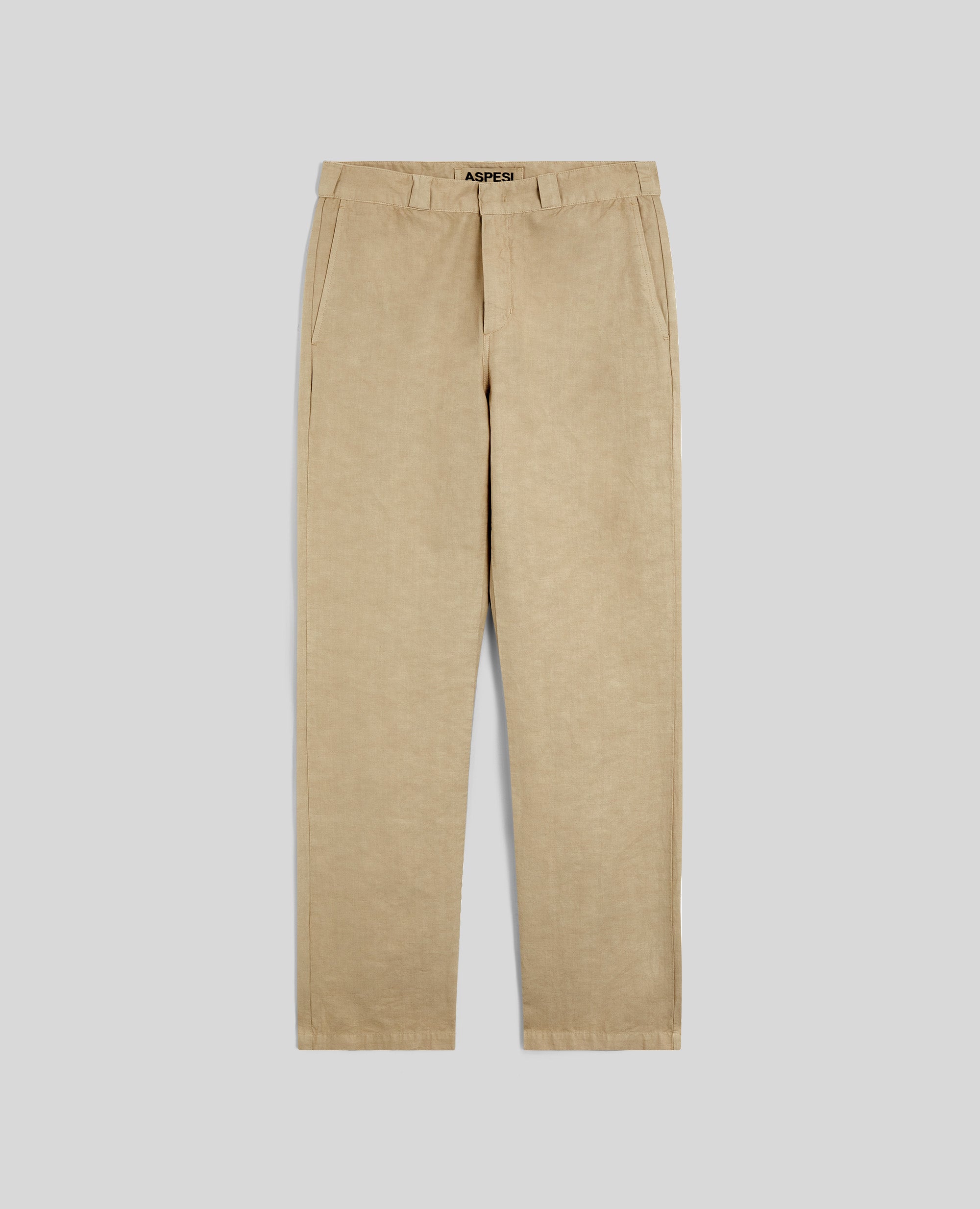 PANTALONE ADRIEN IN MISTO LINO FIAMMATO-SABBIA-SAND-ARENA-SAND-SABLE