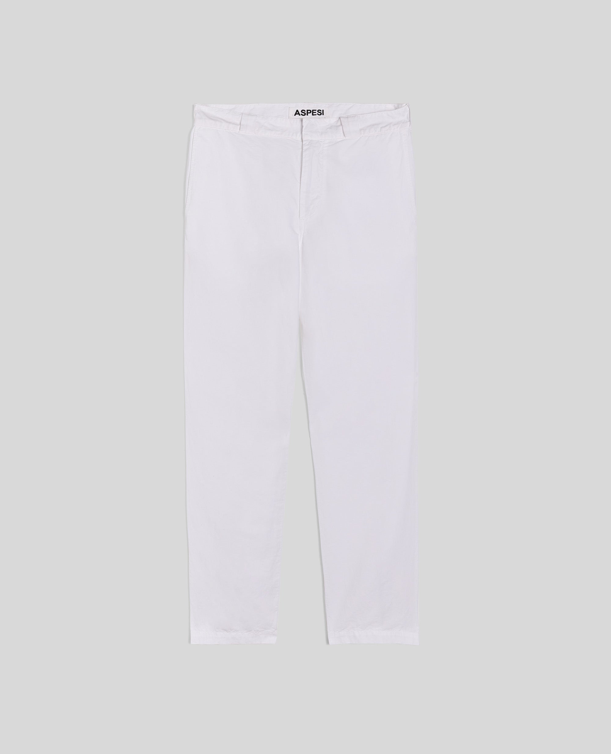 PANTALONE ADRIEN IN MISTO LINO FIAMMATO-BIANCO-WHITE-BLANCO-WEISS-BLANC