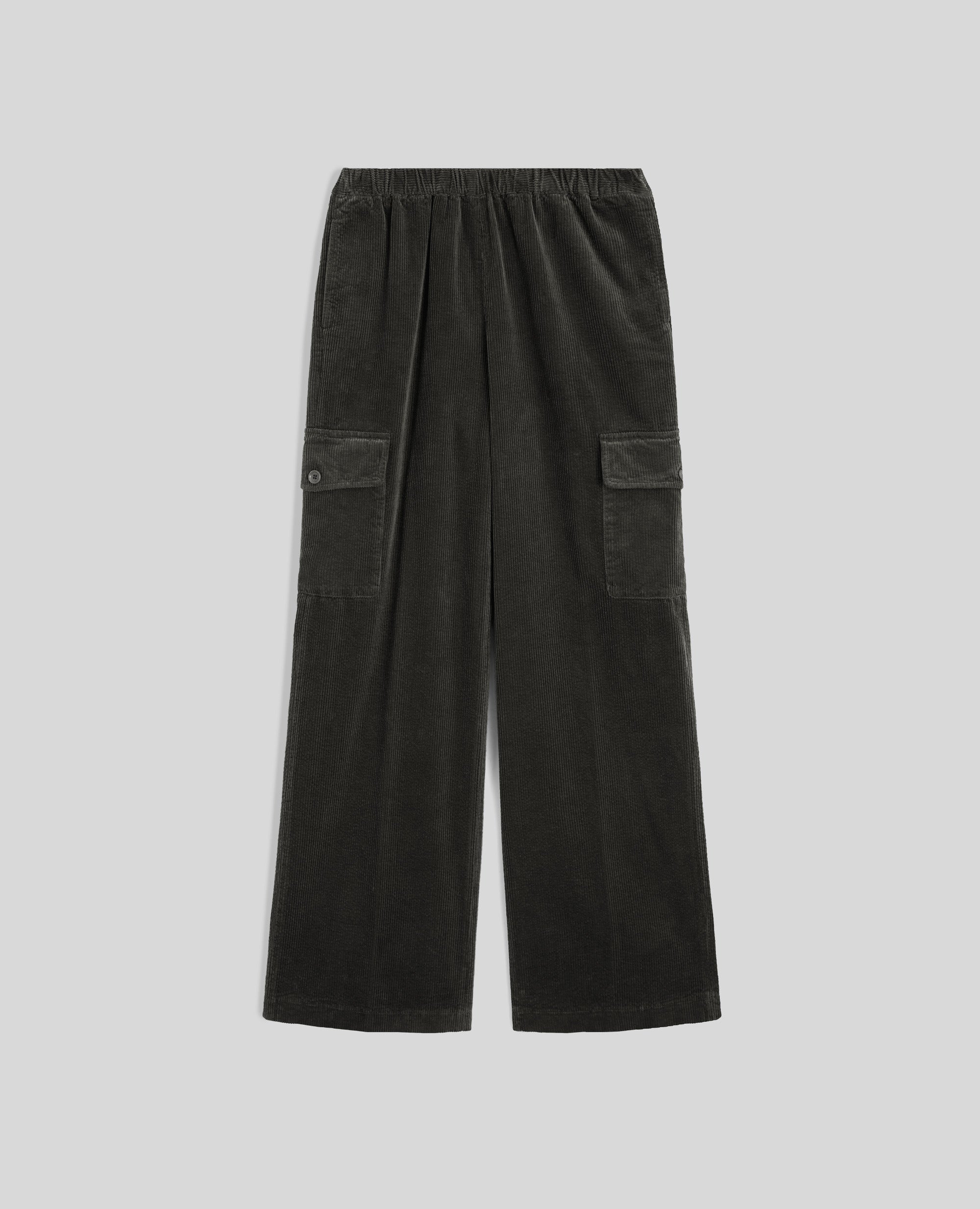 PANTALONE CARGO IN VELLUTO A COSTE-MILITARE-MILITARY-MILITAR-MILITAR-MILITAIRE