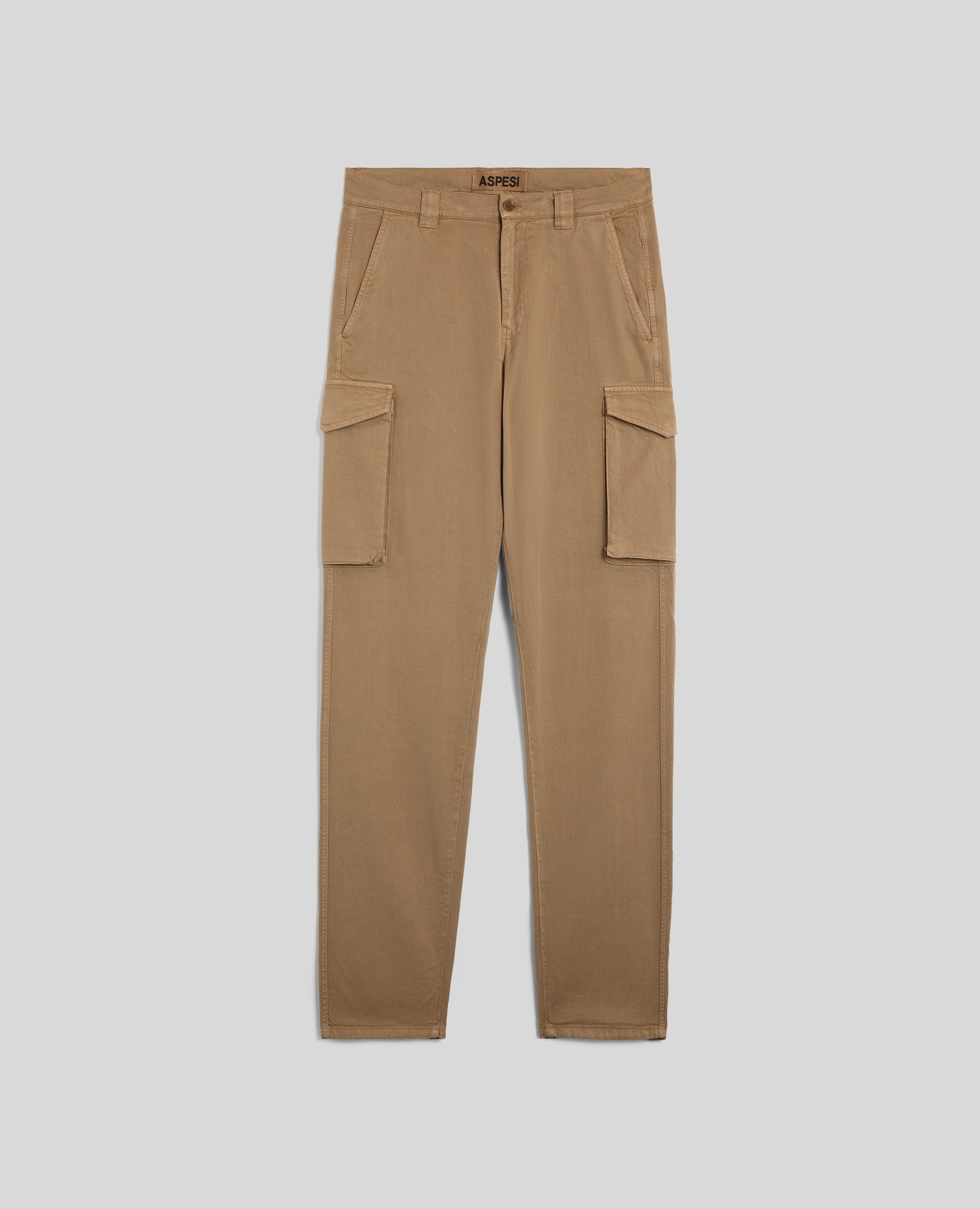 PANTALONE CHINO CARGO IN GABARDINA-BISCOTTO-BISCUIT-GALLETA-COOKIE-BISCUIT