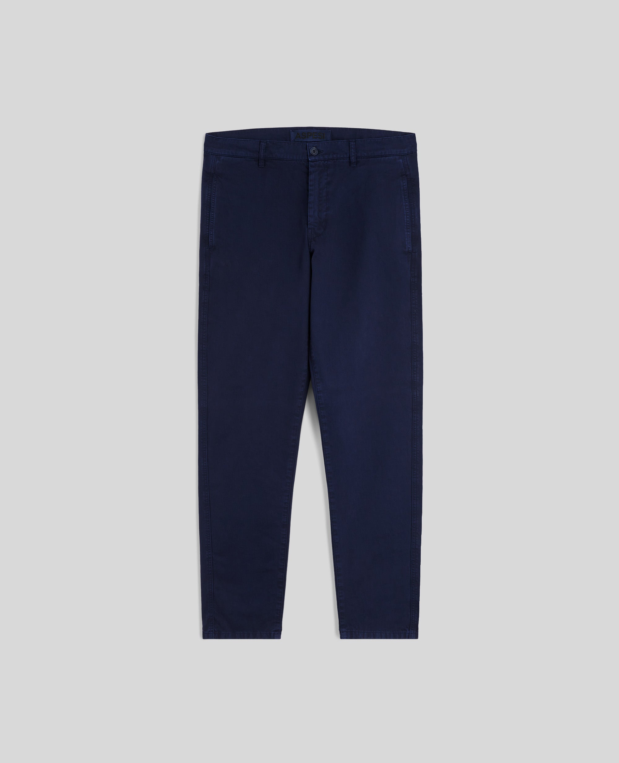 PANTALONE CHINO IN GABARDINA-BLU-BLUE-AZUL-BLAU-BLEU