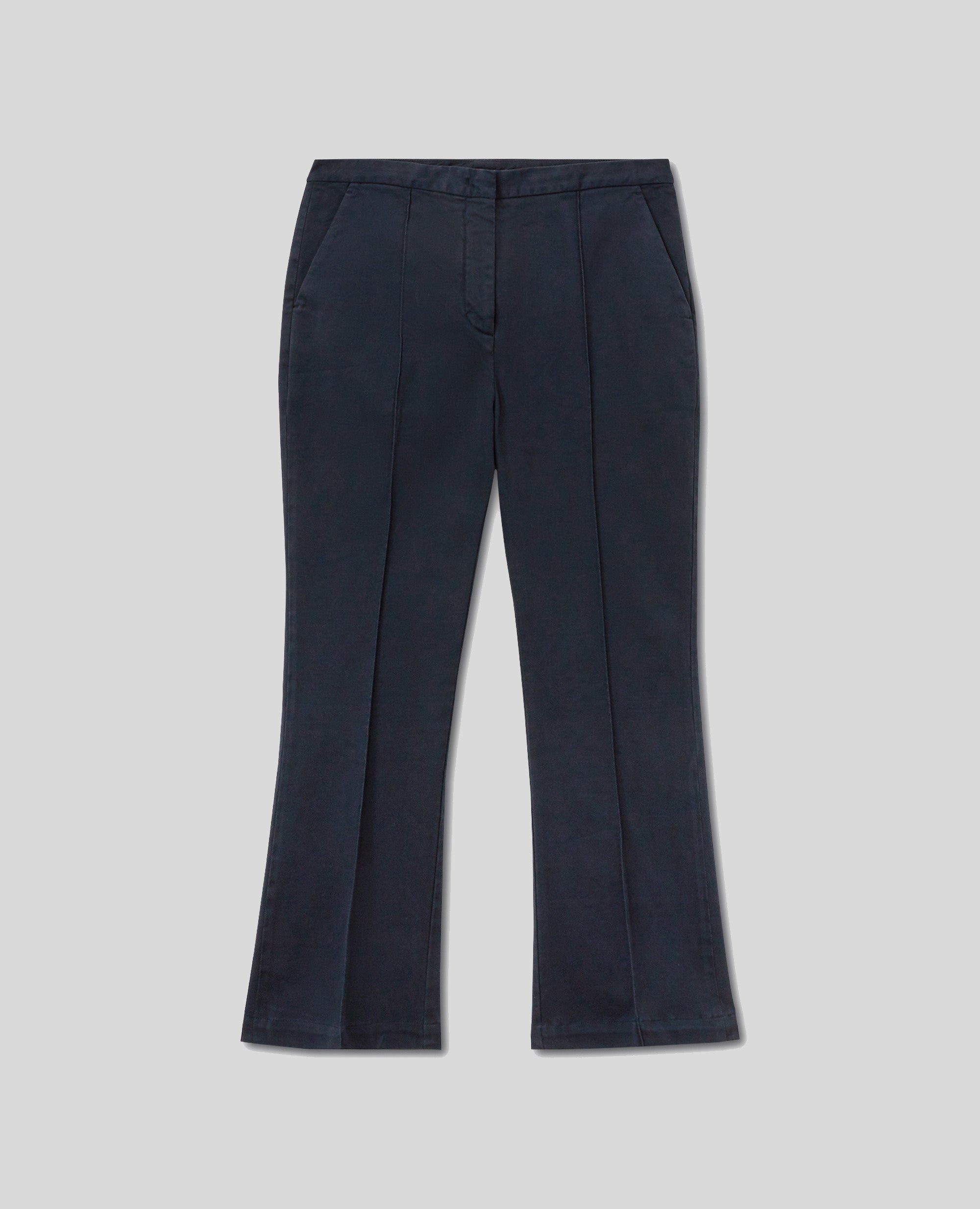 PANTALONE IN GABARDINA DI COTONE-NAVY-NAVY-AZUL MARINO-NAVY-NAVY